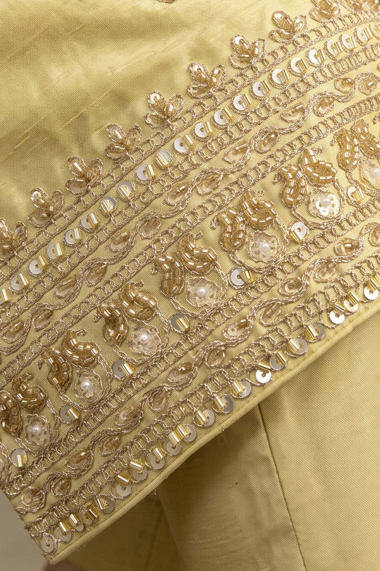 Green Readymade Embroidered Chinon Palazzo Suit-SAR13141_3_SareeButa.com