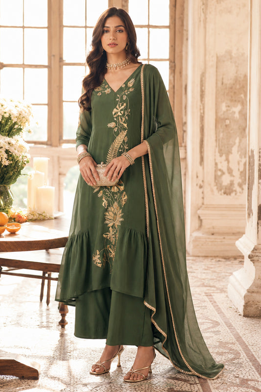 Green Readymade Mul Chanderi Suit-SAR13331_1_SareeButa.com