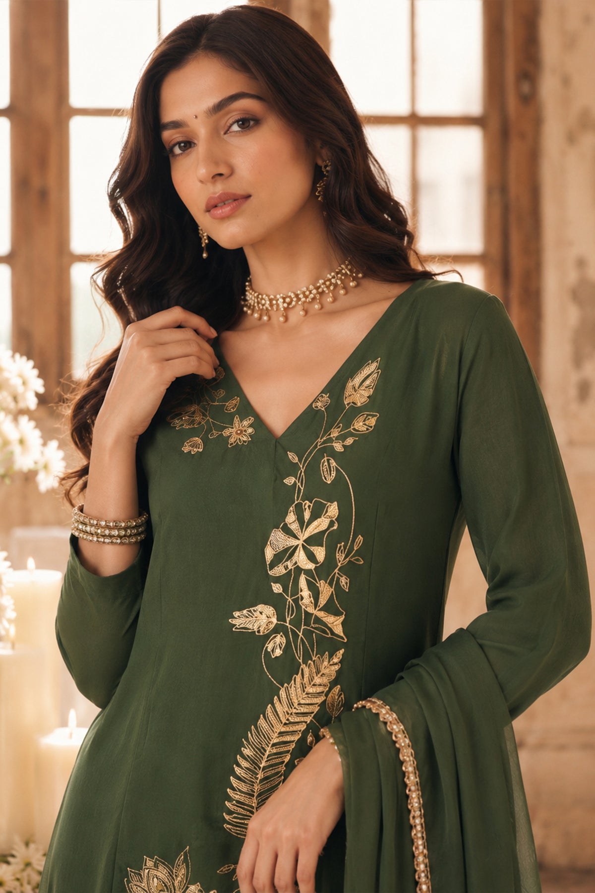 Green Readymade Mul Chanderi Suit-SAR13331_2_SareeButa.com