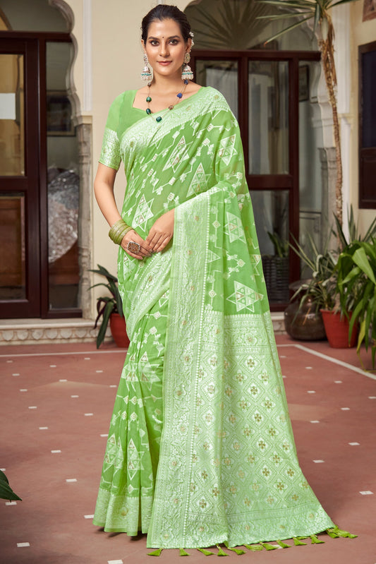 green-woven-cotton-saree-zb132442_1_SareeButa.com