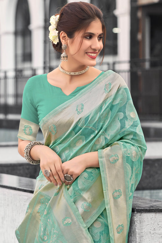 green-woven-cotton-saree-zb132459_2_SareeButa.com