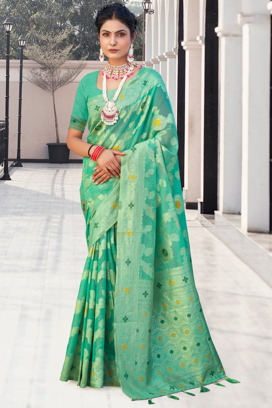 green-woven-cotton-saree-zb132463_1_SareeButa.com