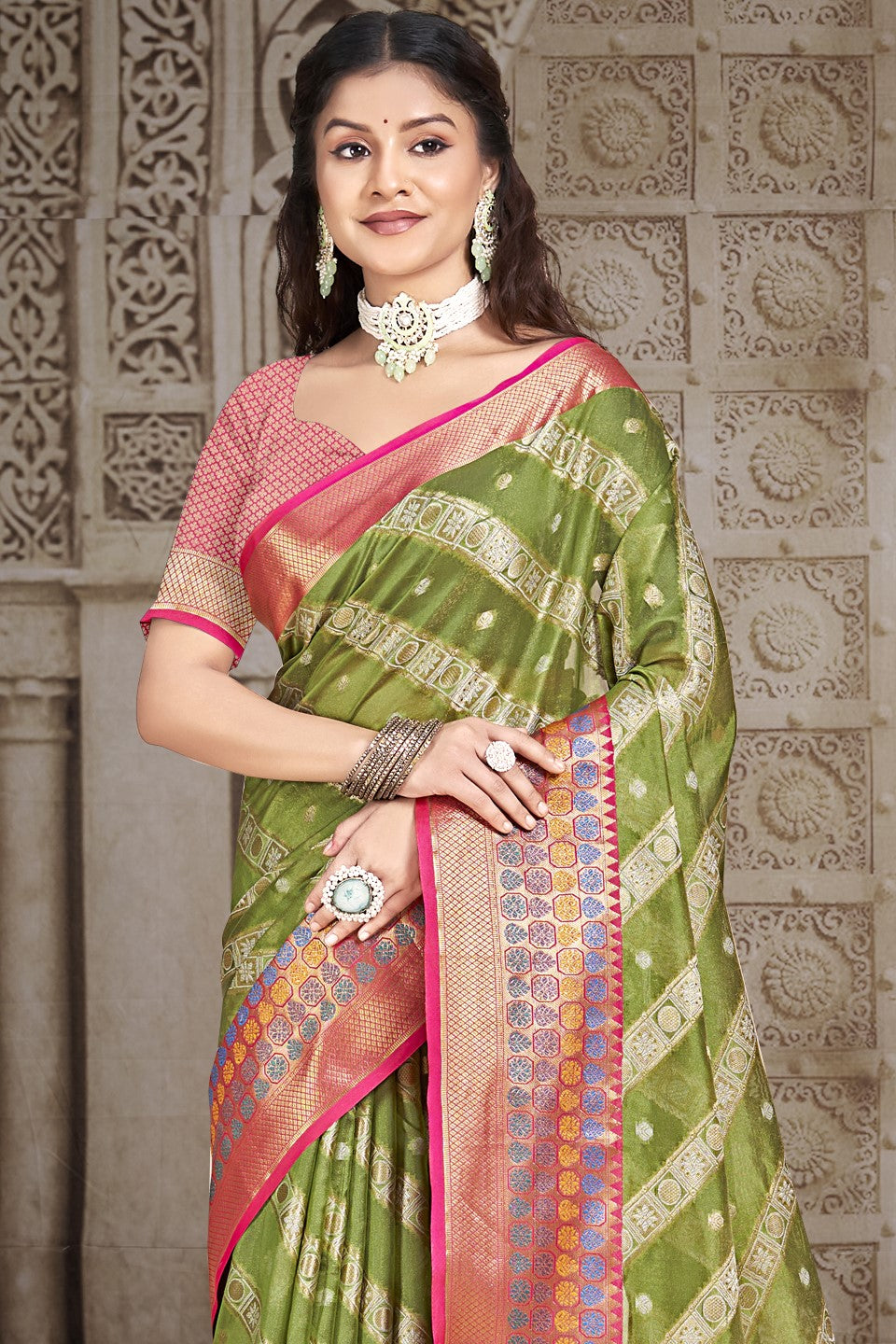 Green Silk Saree-ZB132965_2_SareeButa.com