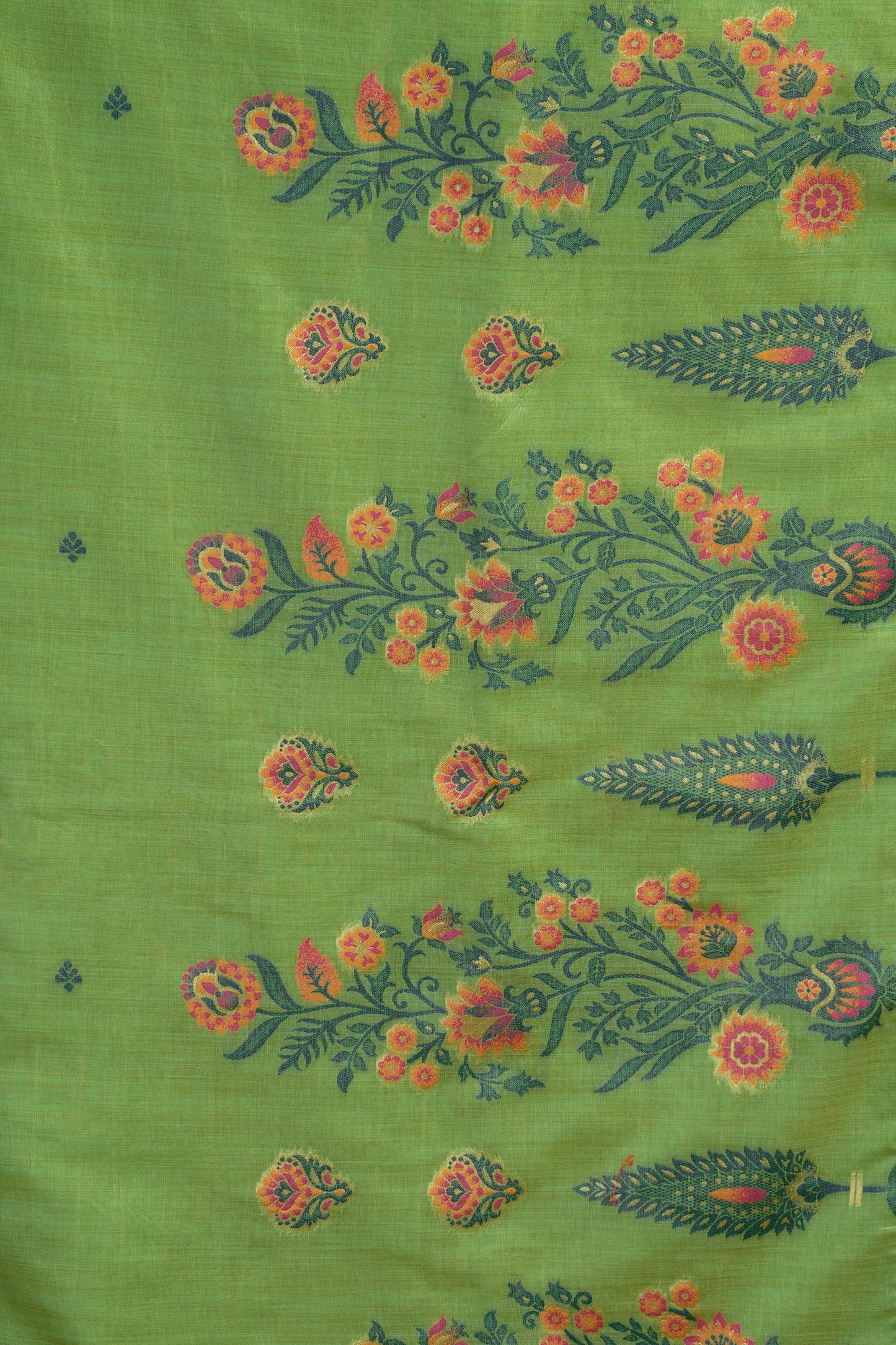 Green Woven Cotton Saree-SAR12747_3_SareeButa.com