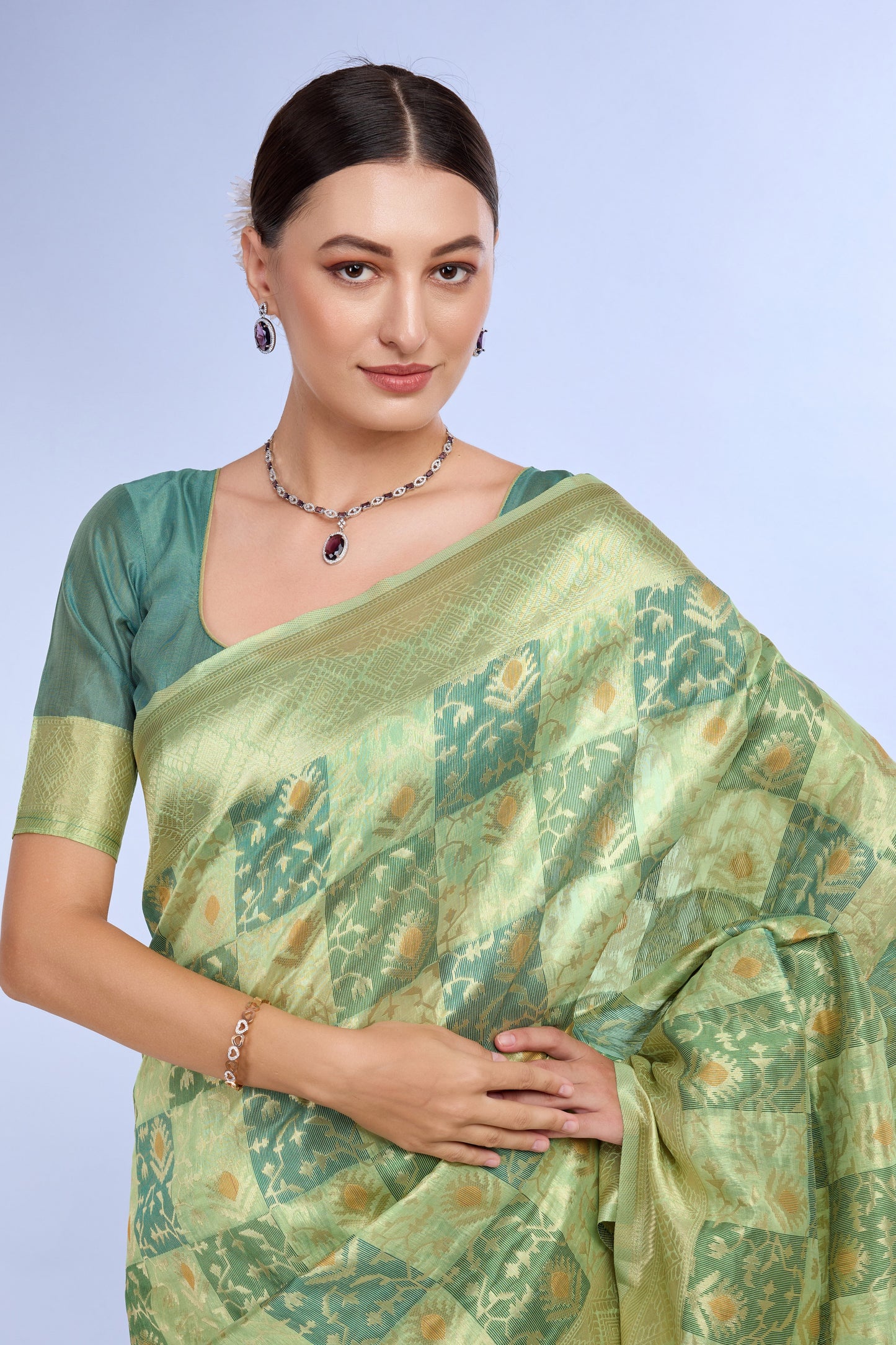 green-woven-cotton-saree-zb132194_2_SareeButa.com