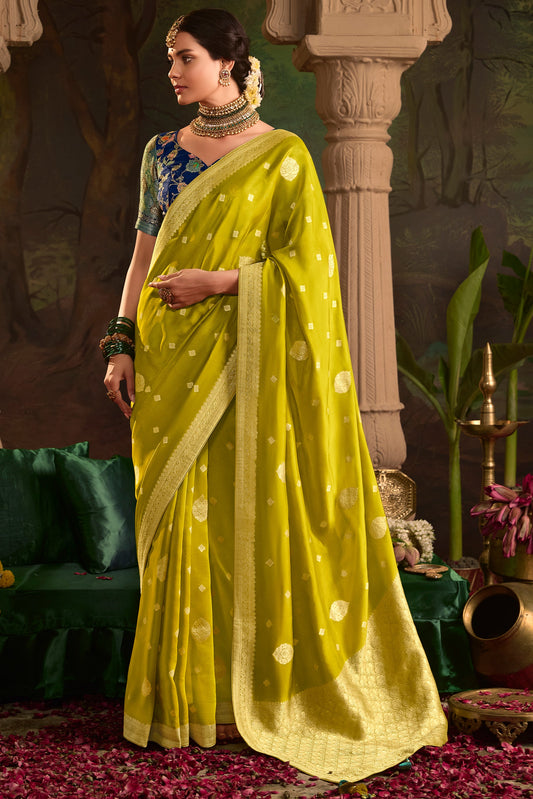 Green Woven Crepe Silk Saree-ZB133586_1_SareeButa.com