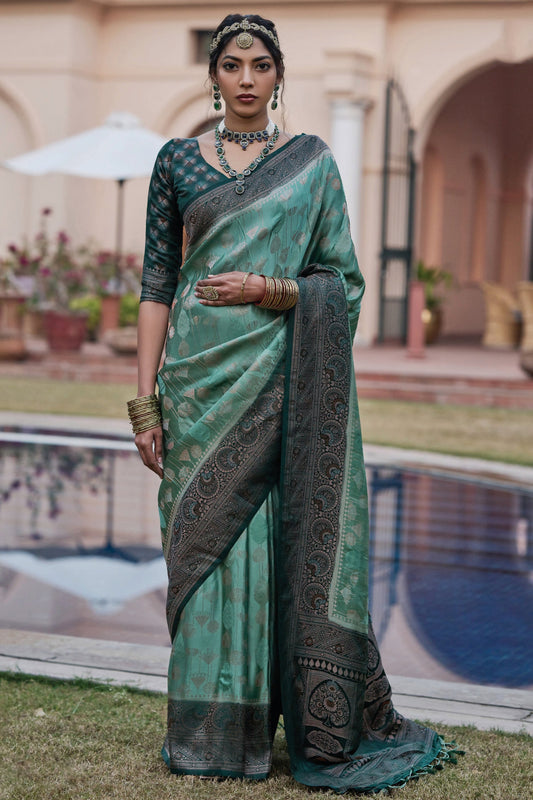 green-woven-satin-silk-saree-zb132043_1_SareeButa.com
