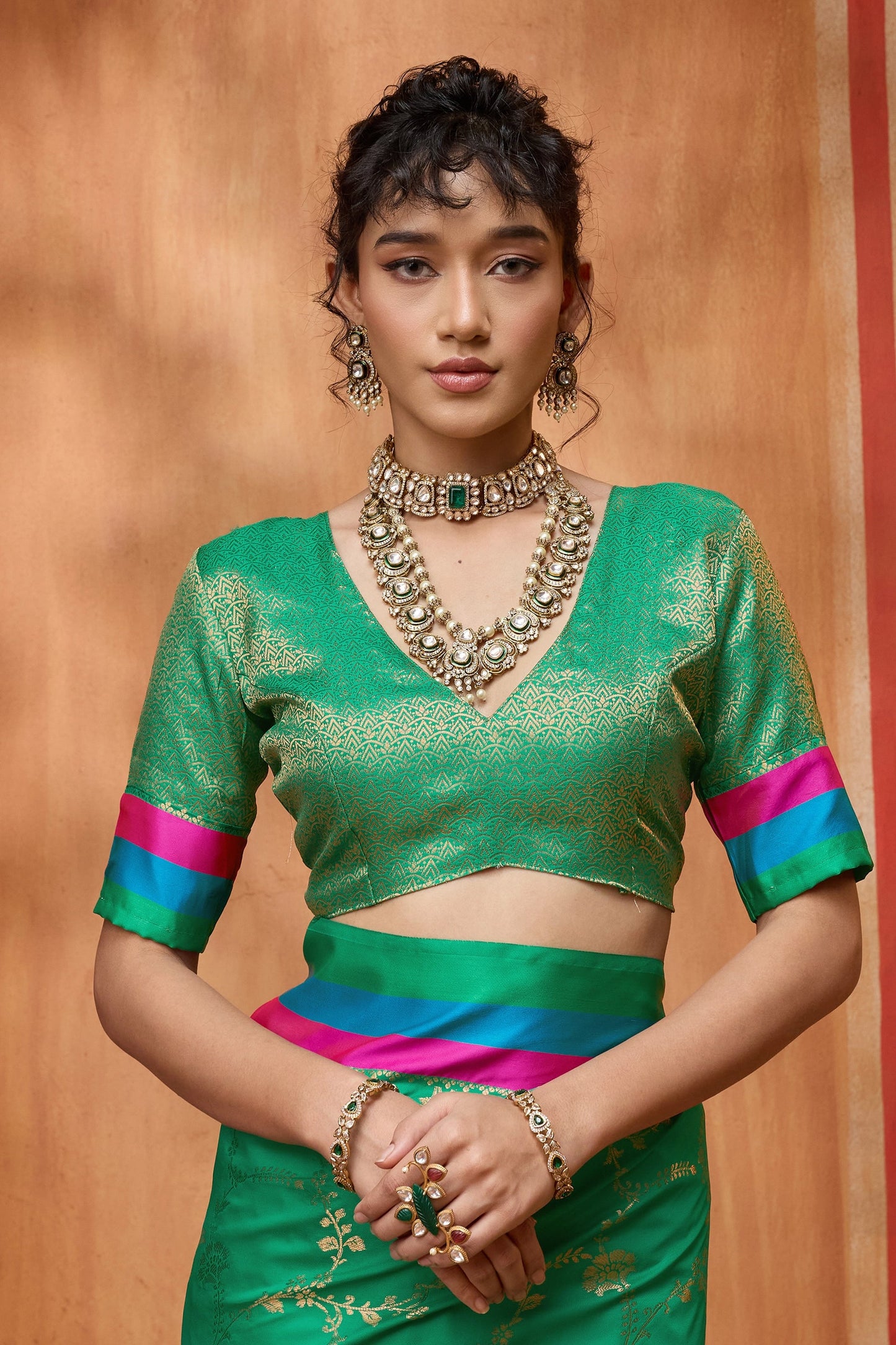 Green Woven Silk Saree-SAR11232_3_SareeButa.com