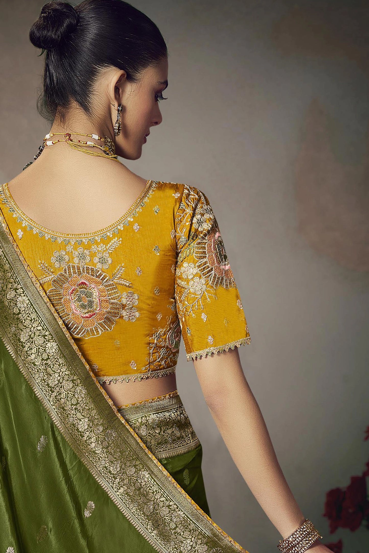 Green Woven Silk Saree-SAR11596_3_SareeButa.com