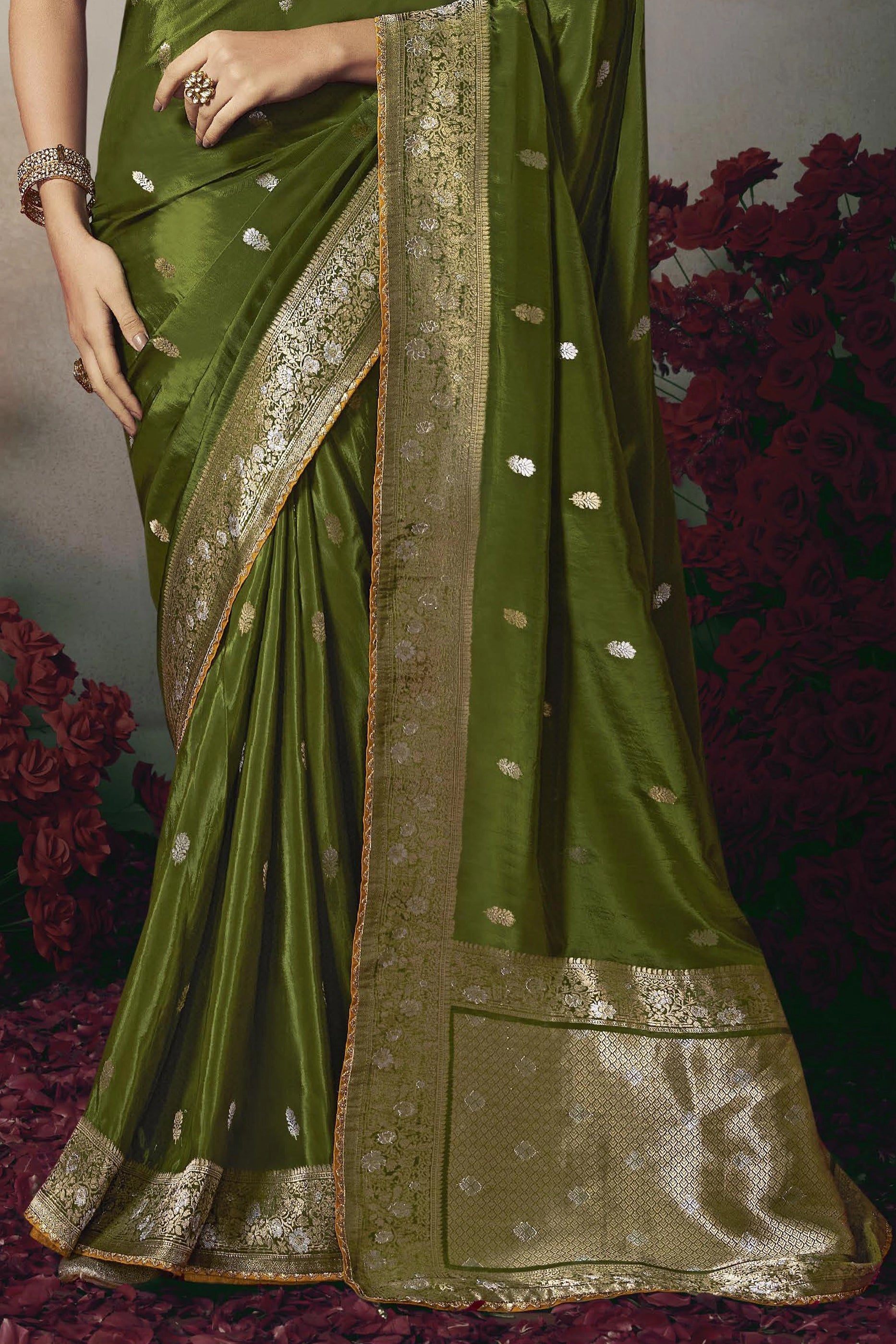 Green Woven Silk Saree-SAR11596_5_SareeButa.com