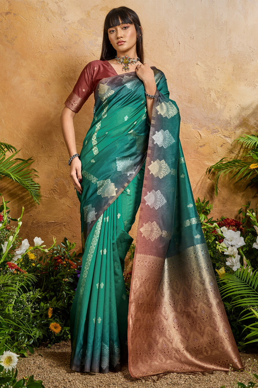 Green Woven Silk Saree-SAR11940_1_SareeButa.com