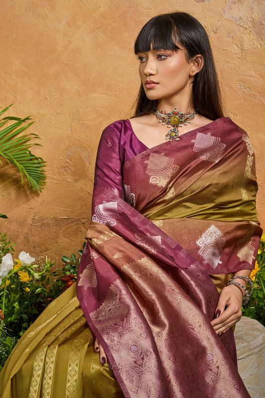 Green Woven Silk Saree-SAR11943_2_SareeButa.com
