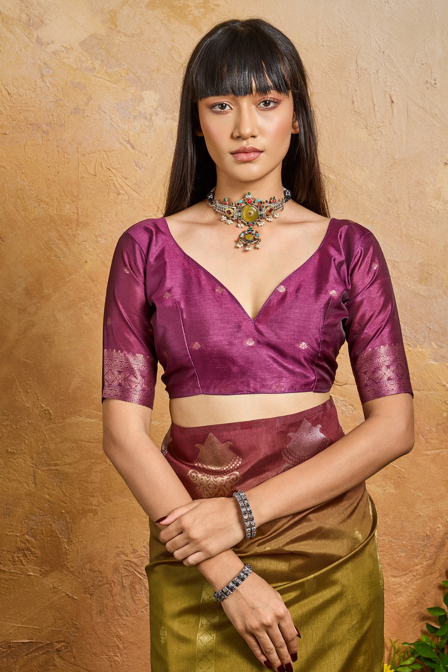 Green Woven Silk Saree-SAR11943_5_SareeButa.com