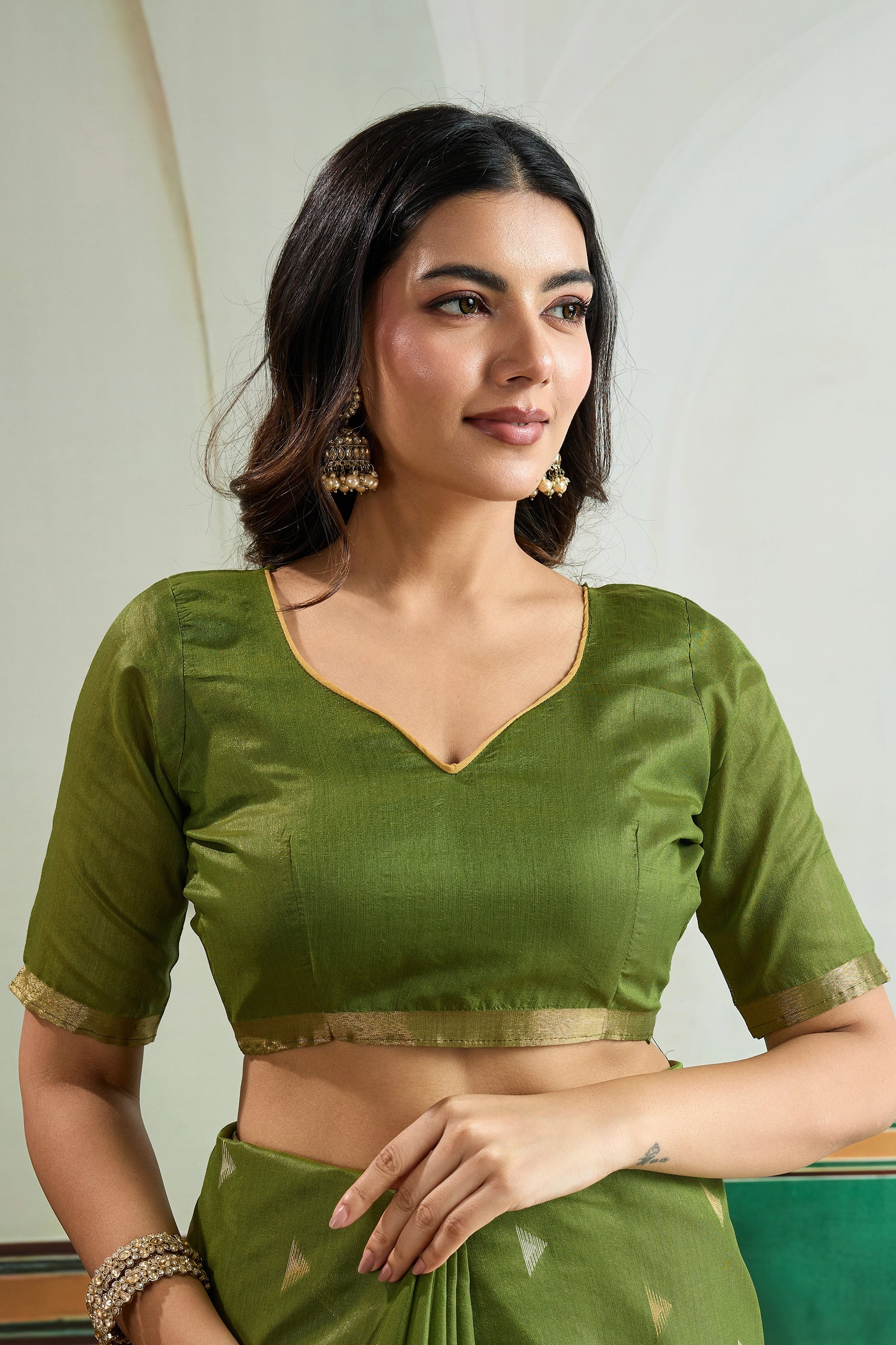 Green Woven Silk Saree-SAR12406_4_SareeButa.com
