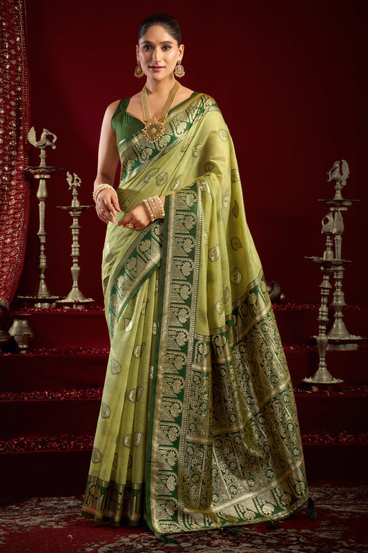 Green Woven Silk Saree-SAR12629_1_SareeButa.com