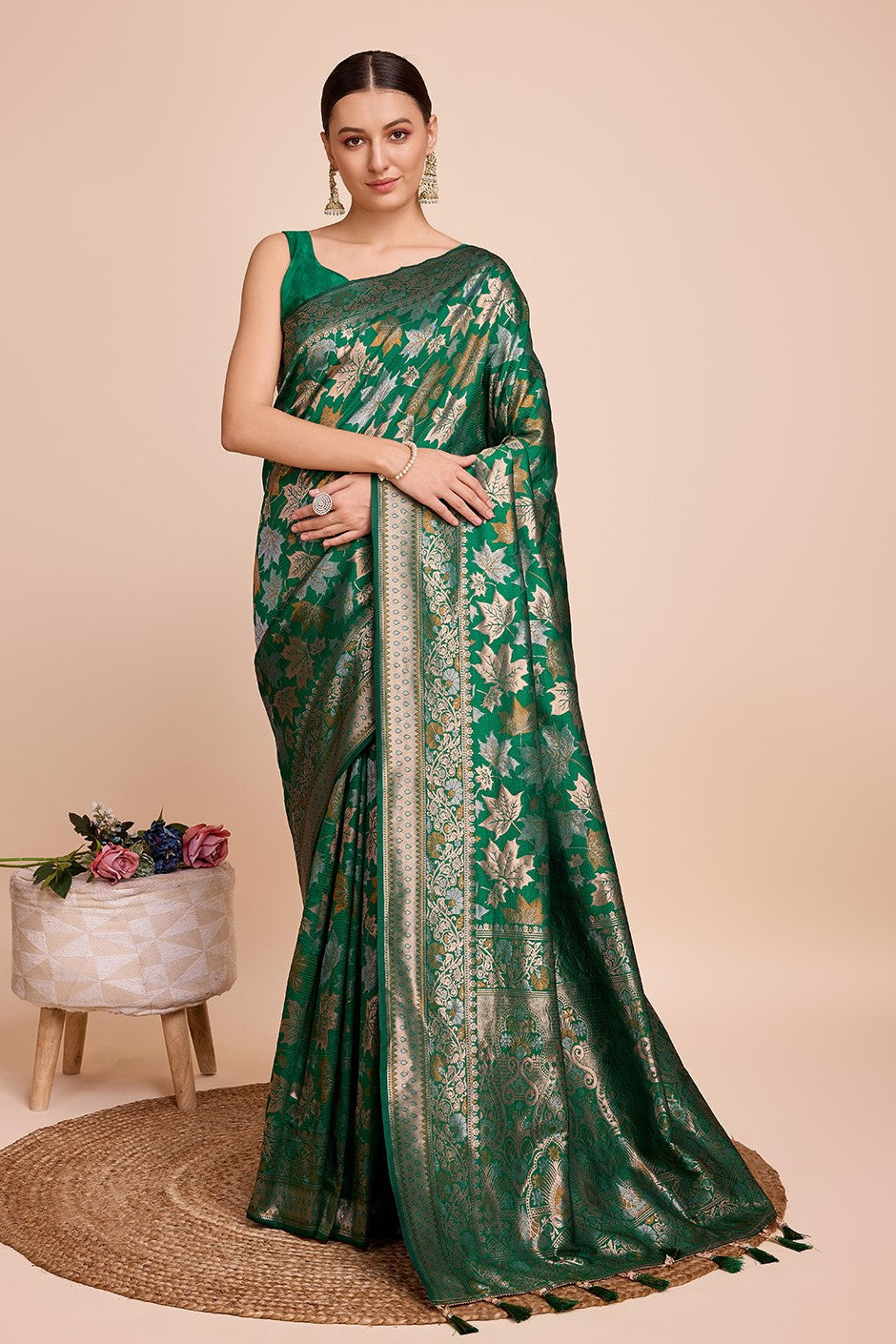 green-woven-silk-saree-zb131441_1_SareeButa.com