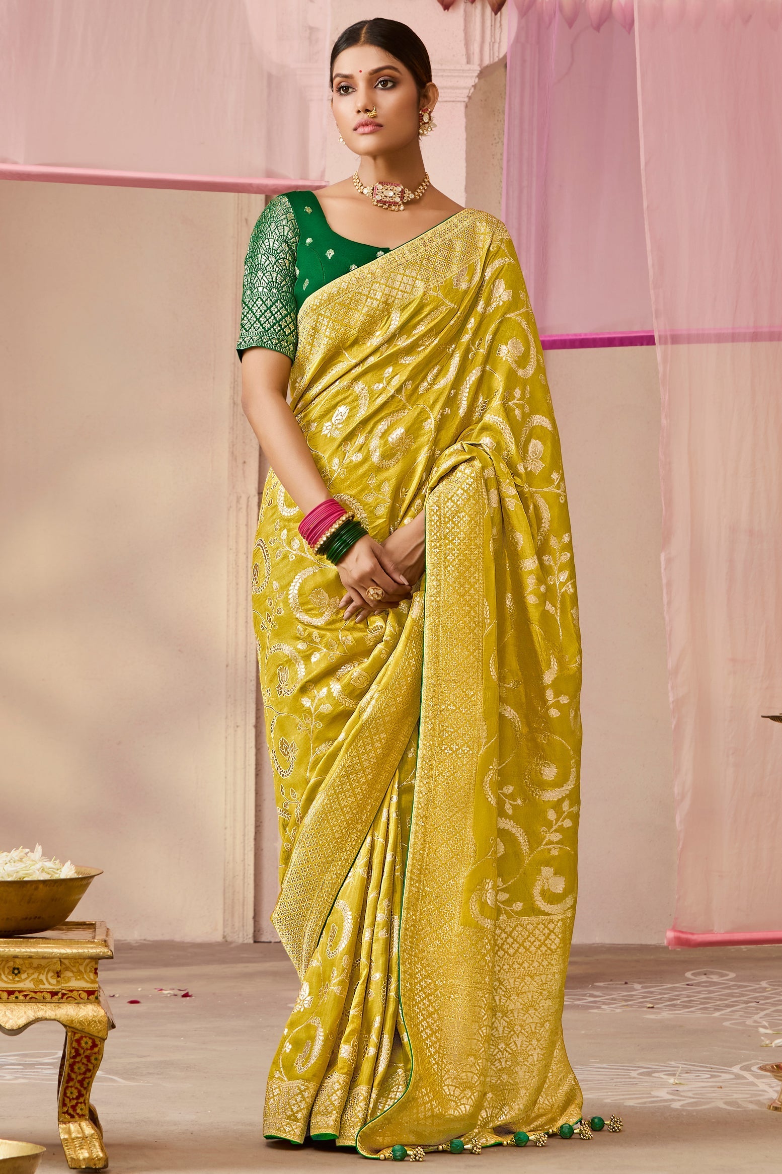 green-woven-silk-saree-zb132869_1_SareeButa.com