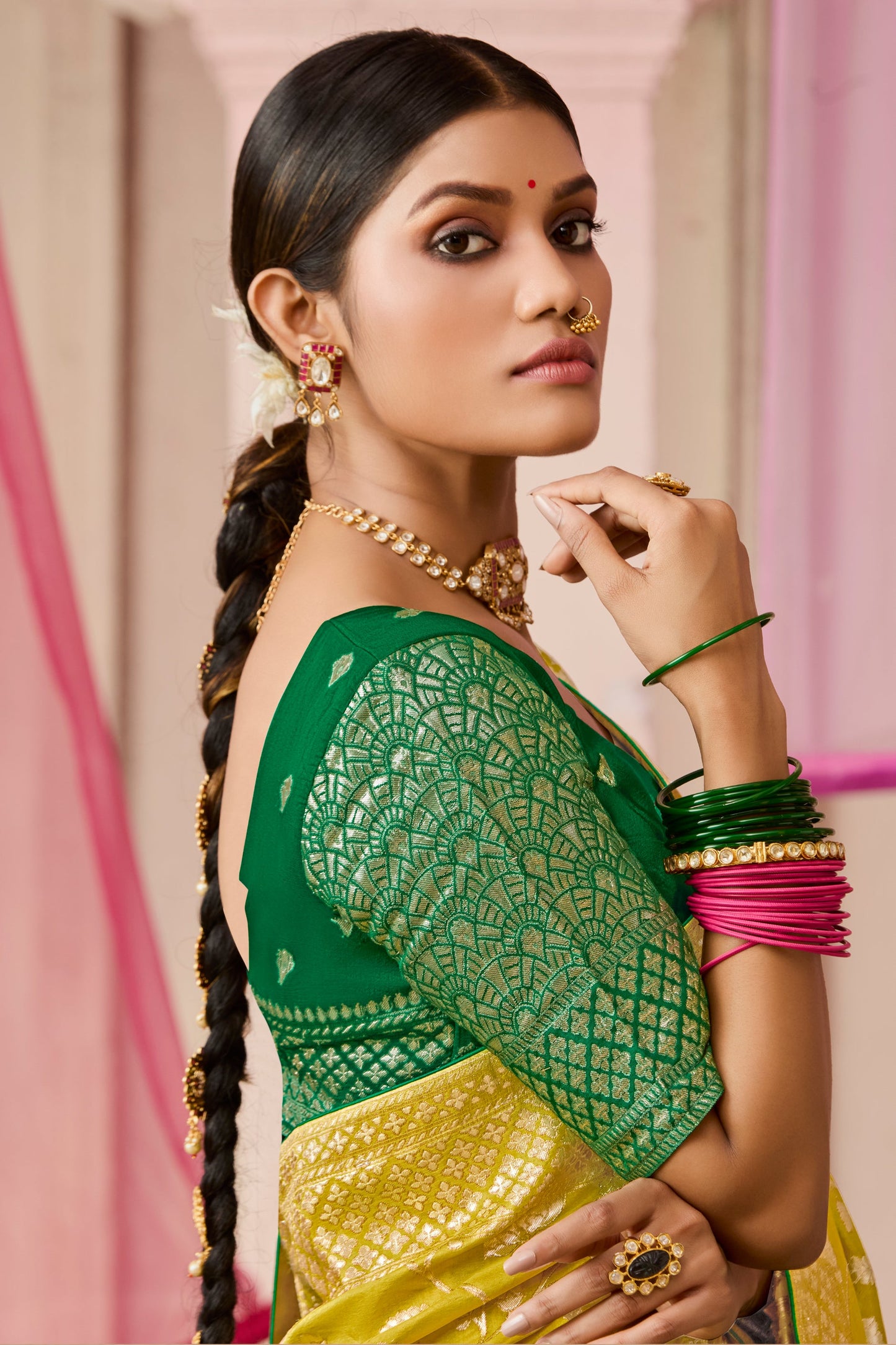 green-woven-silk-saree-zb132869_2_SareeButa.com