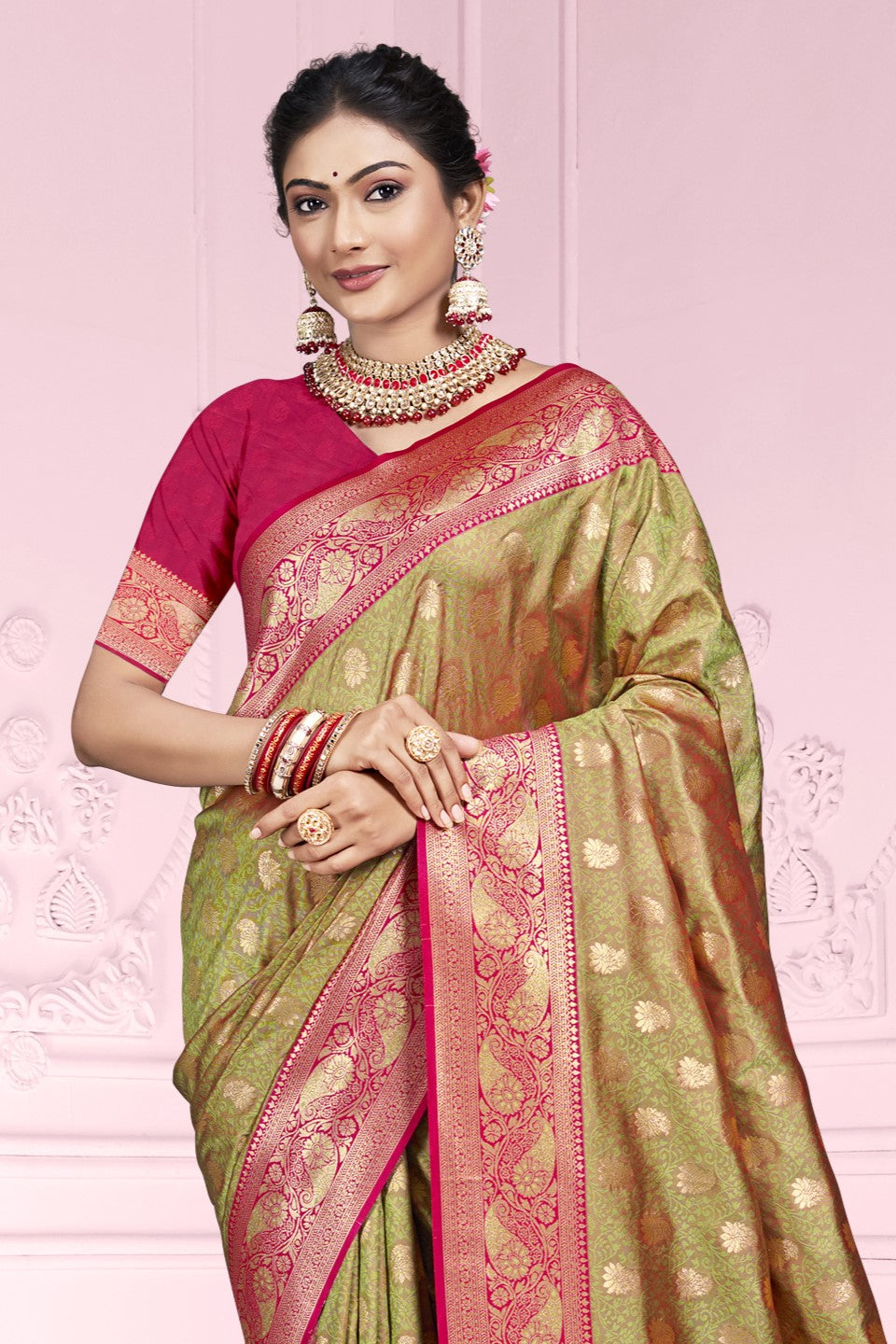 green-woven-silk-saree-zb132936_2_SareeButa.com