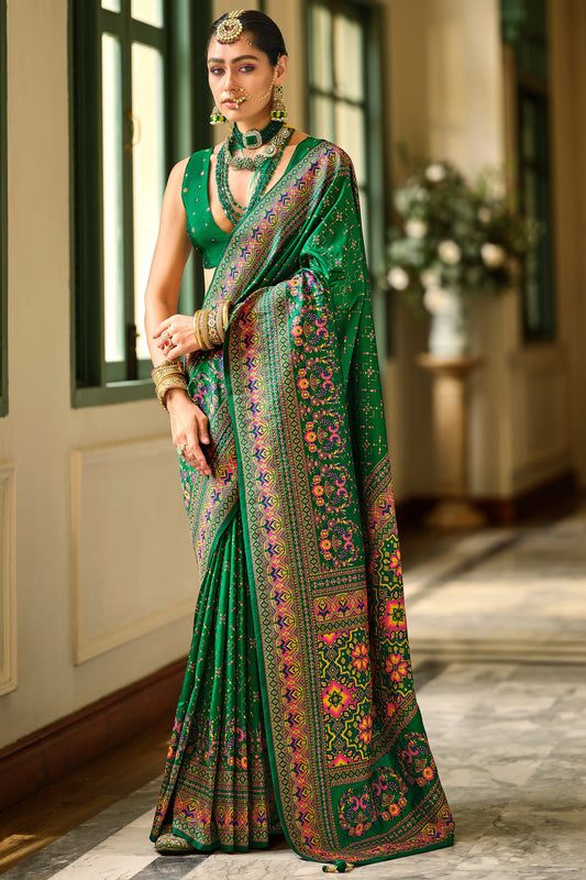 Green Woven Silk Saree-ZB133667_1_SareeButa.com