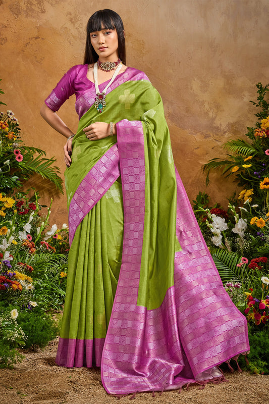 Green Woven Silk Saree
-SAR11929_1_SareeButa.com
