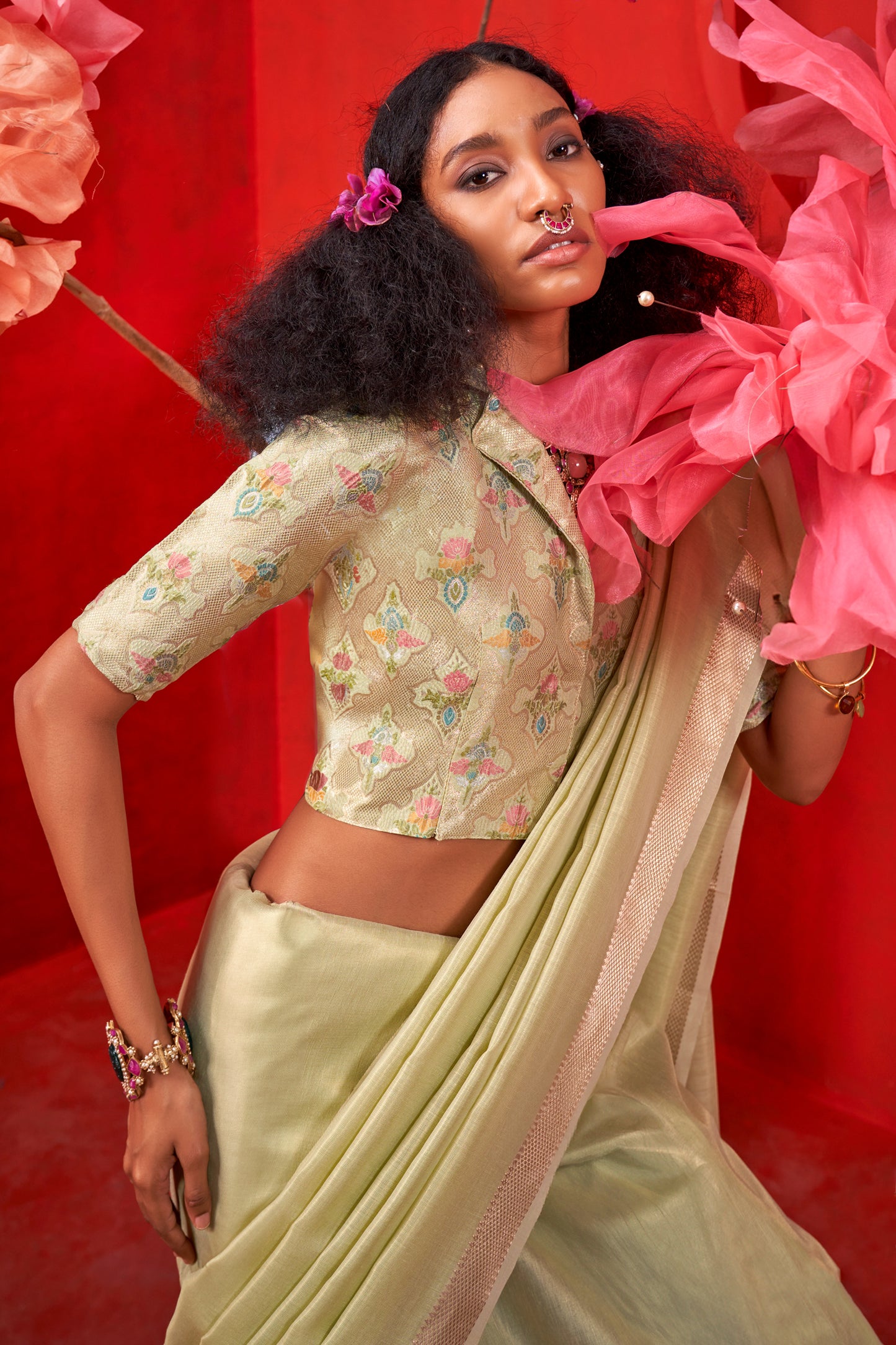 Green Woven Tissue Silk Saree-SAR12399_2_SareeButa.com