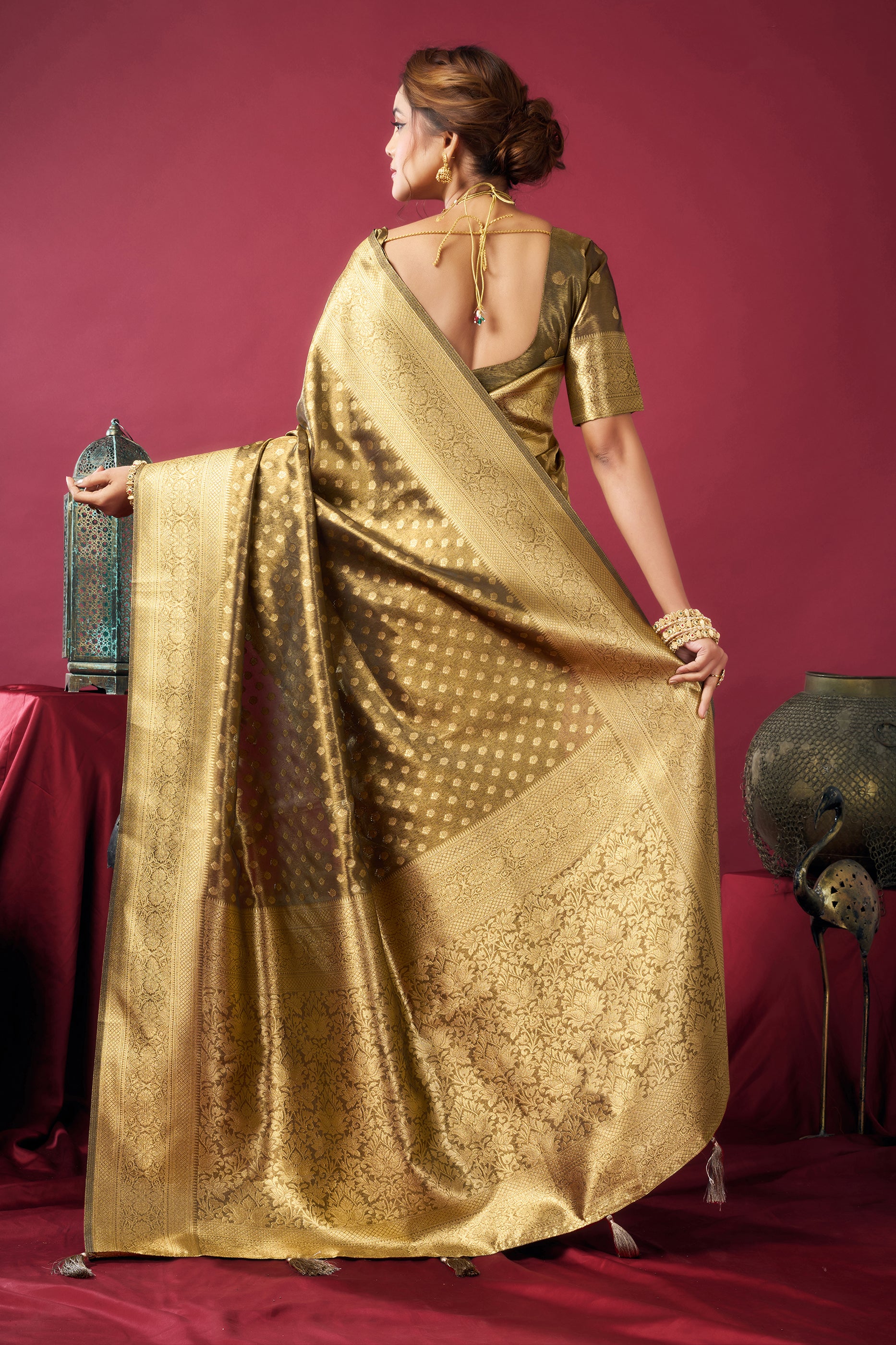 Green Woven Tissue Silk Saree-SAR12614_5_SareeButa.com