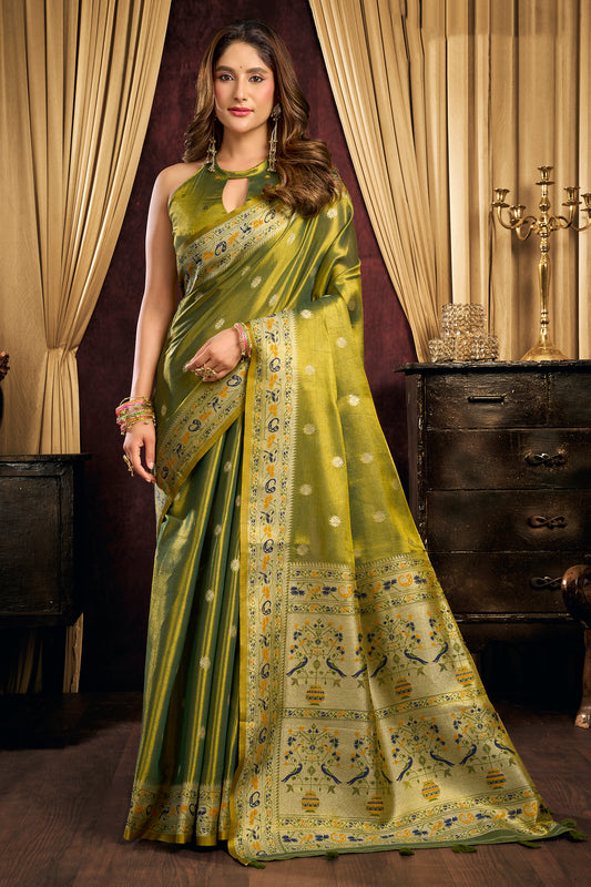 Green Woven Tissue Silk Saree-SAR13189_1_SareeButa.com