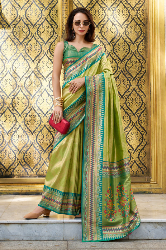 Green Woven Tissue Silk Saree-ZB134037_1_SareeButa.com