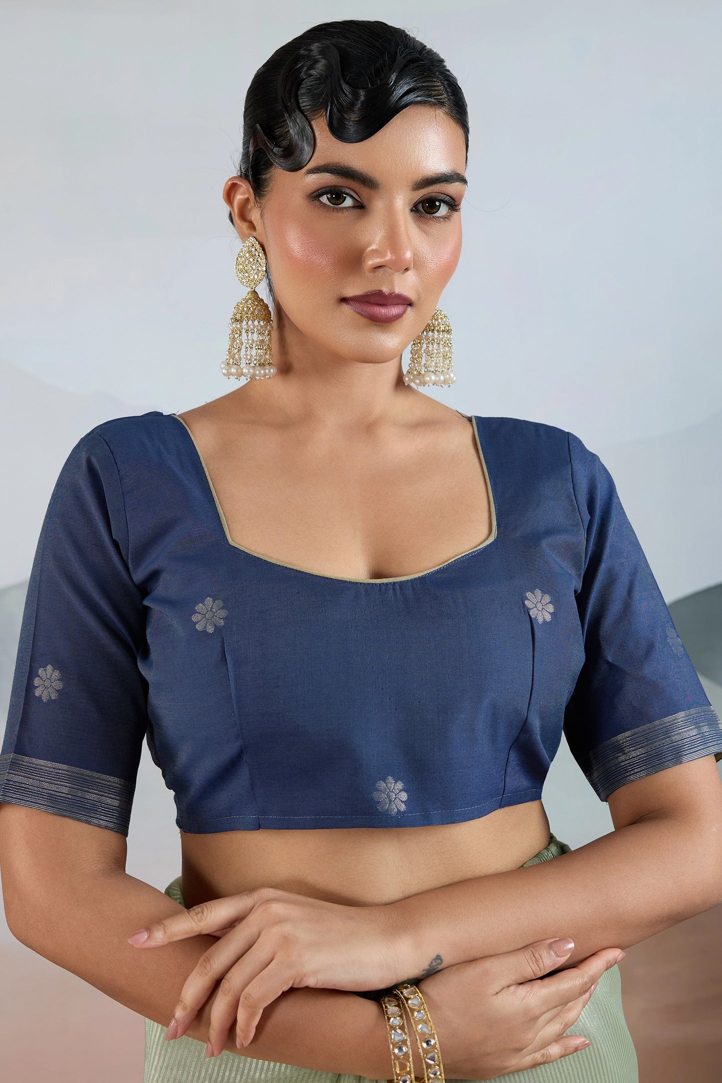 Green Zari Tissue Brasso saree-SAR12298_4_SareeButa.com