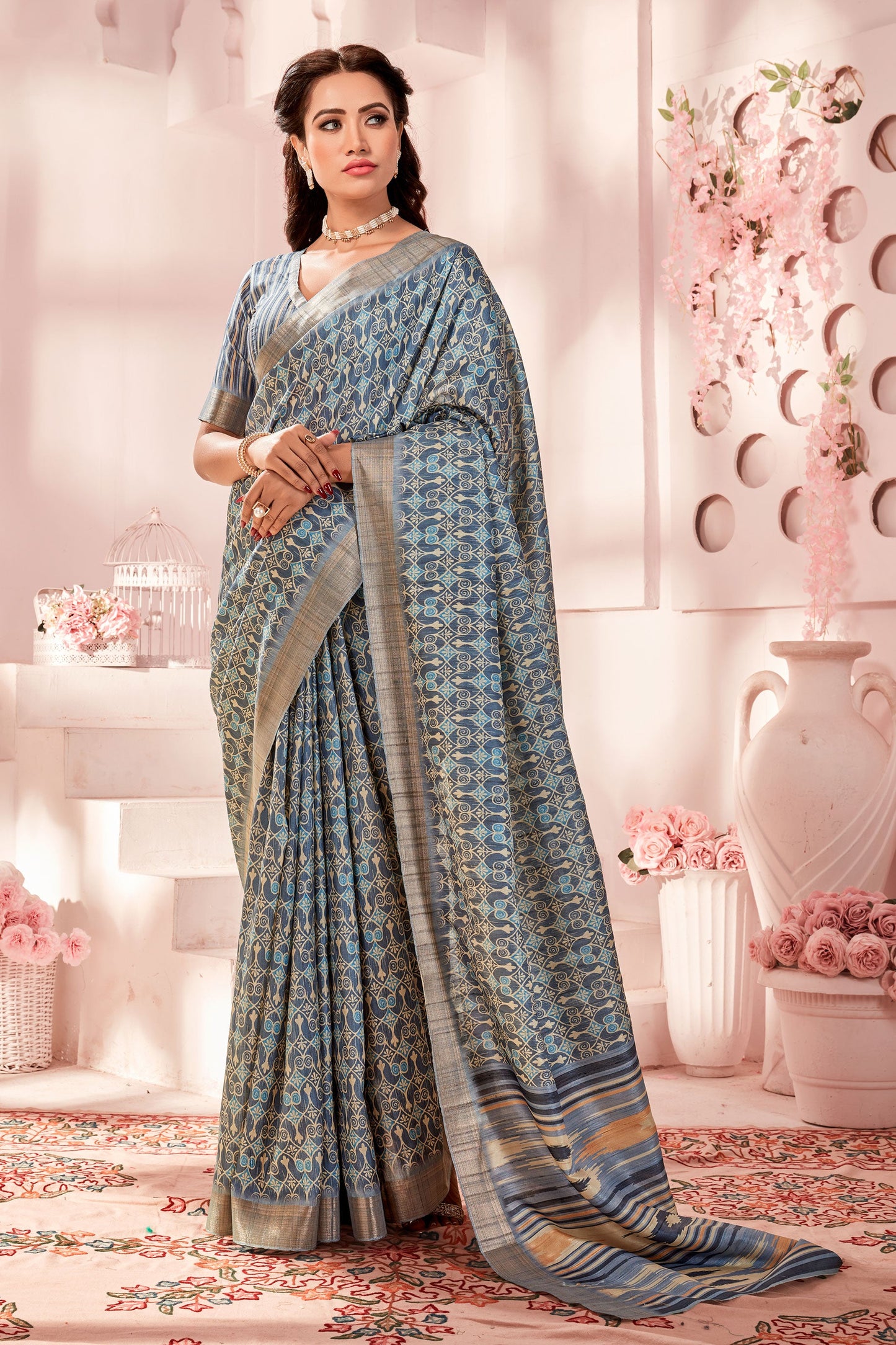 grey-printed-art-silk-saree-zb131205_1_SareeButa.com