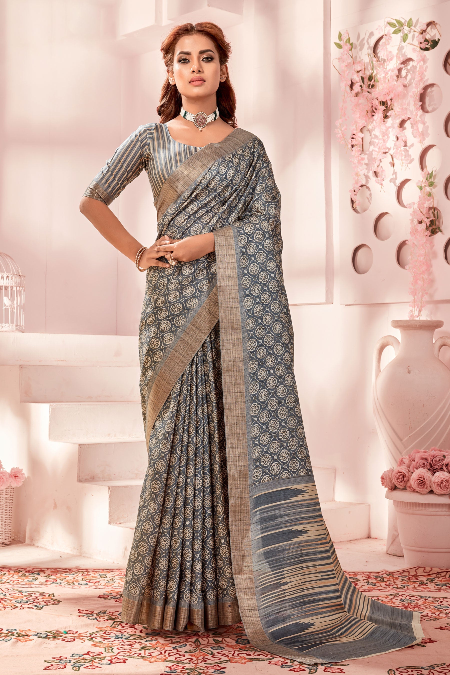 grey-printed-art-silk-saree-zb131207_1_SareeButa.com