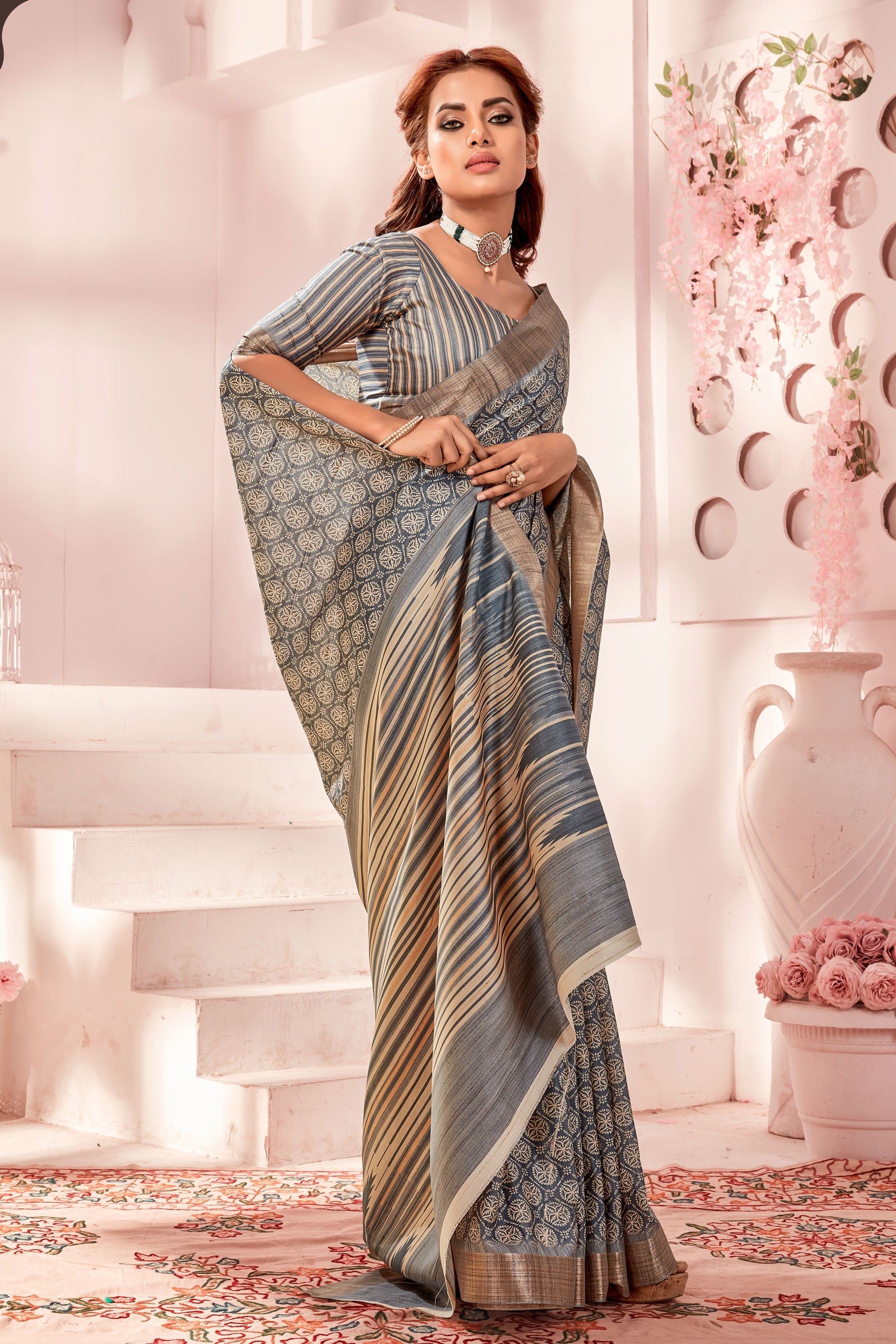 grey-printed-art-silk-saree-zb131207_2_SareeButa.com