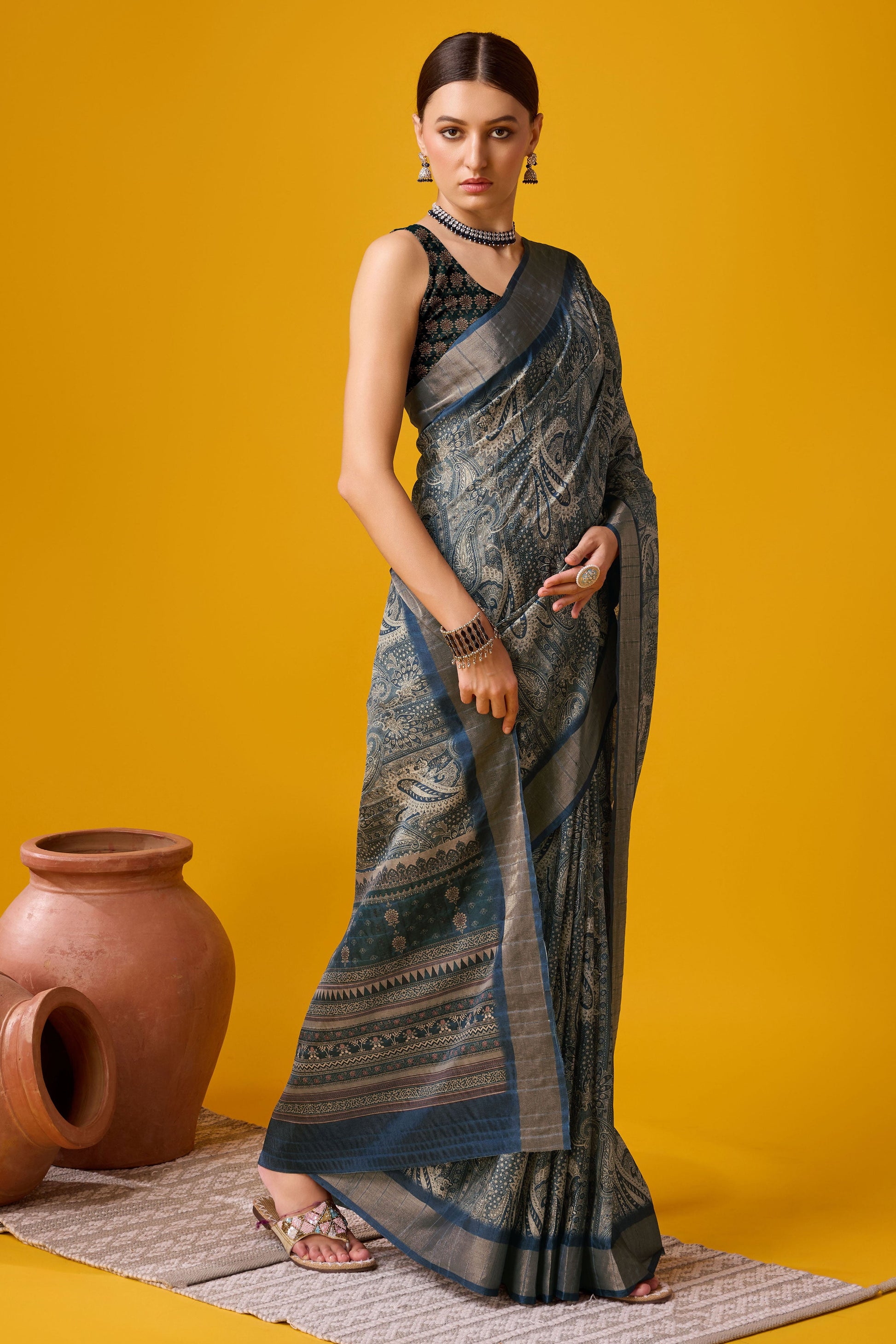 grey-printed-cotton-silk-saree-zb131903_4_SareeButa.com