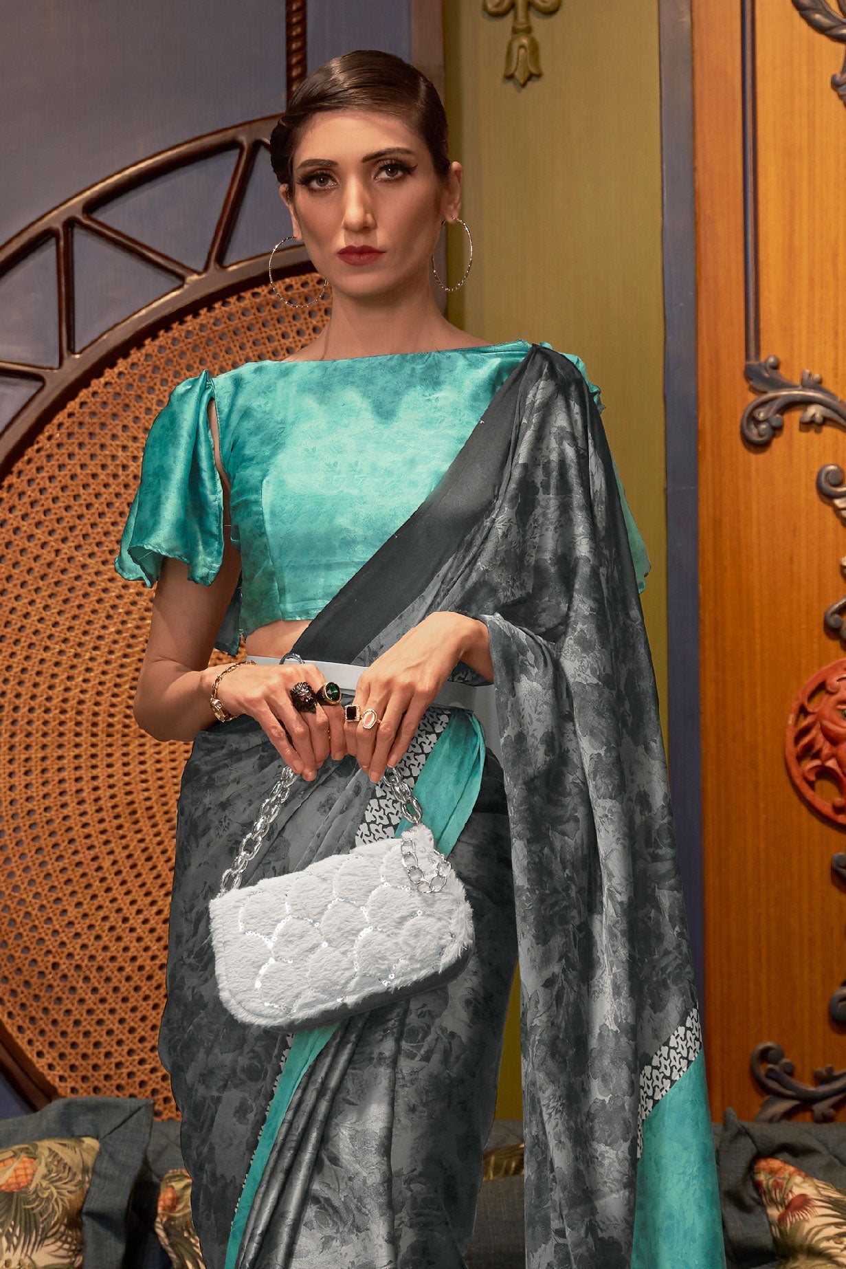 grey-printed-crepe-saree-zb140144_2_SareeButa.com