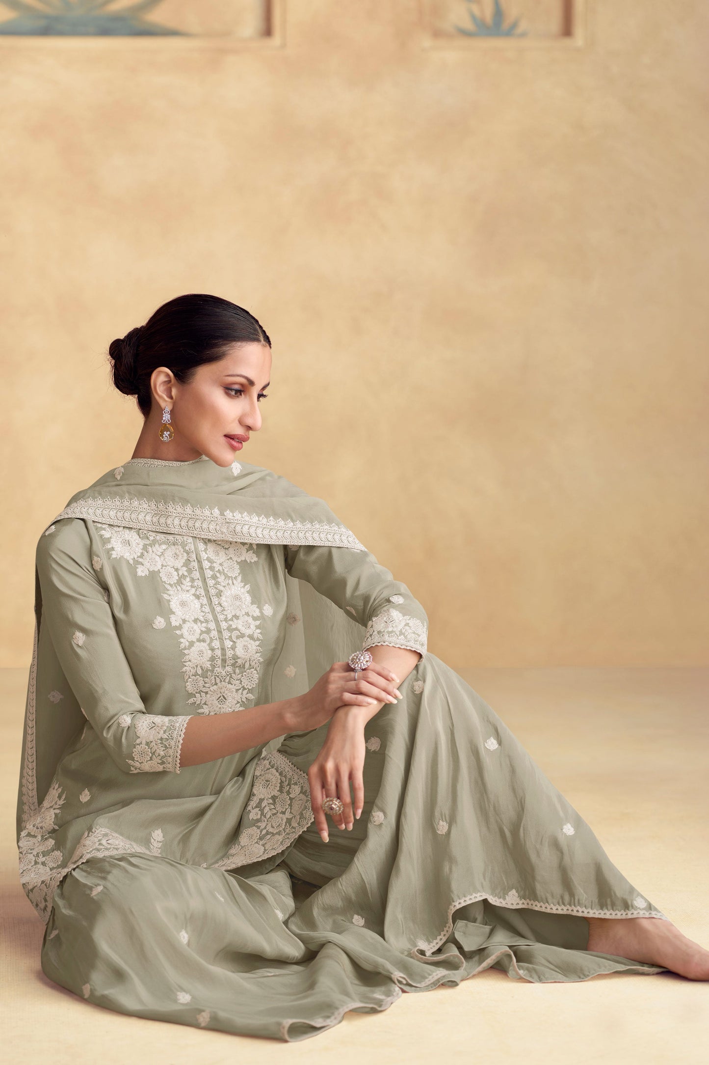 Grey Silk Readymade Sharara Suit-SS074_4_SareeButa.com