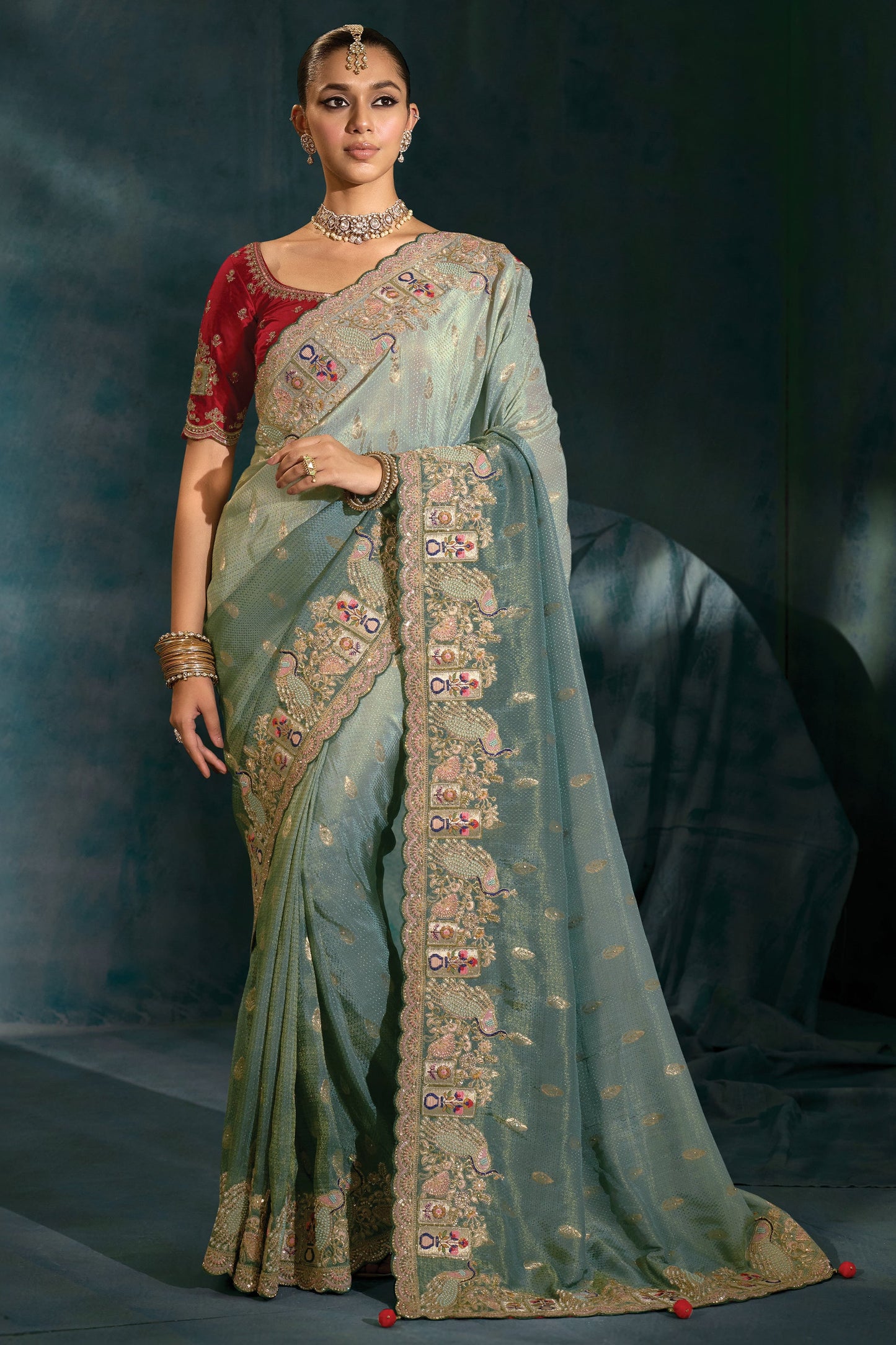 Grey Embroidered Crepe Silk Saree-SAR10395_1_SareeButa.com