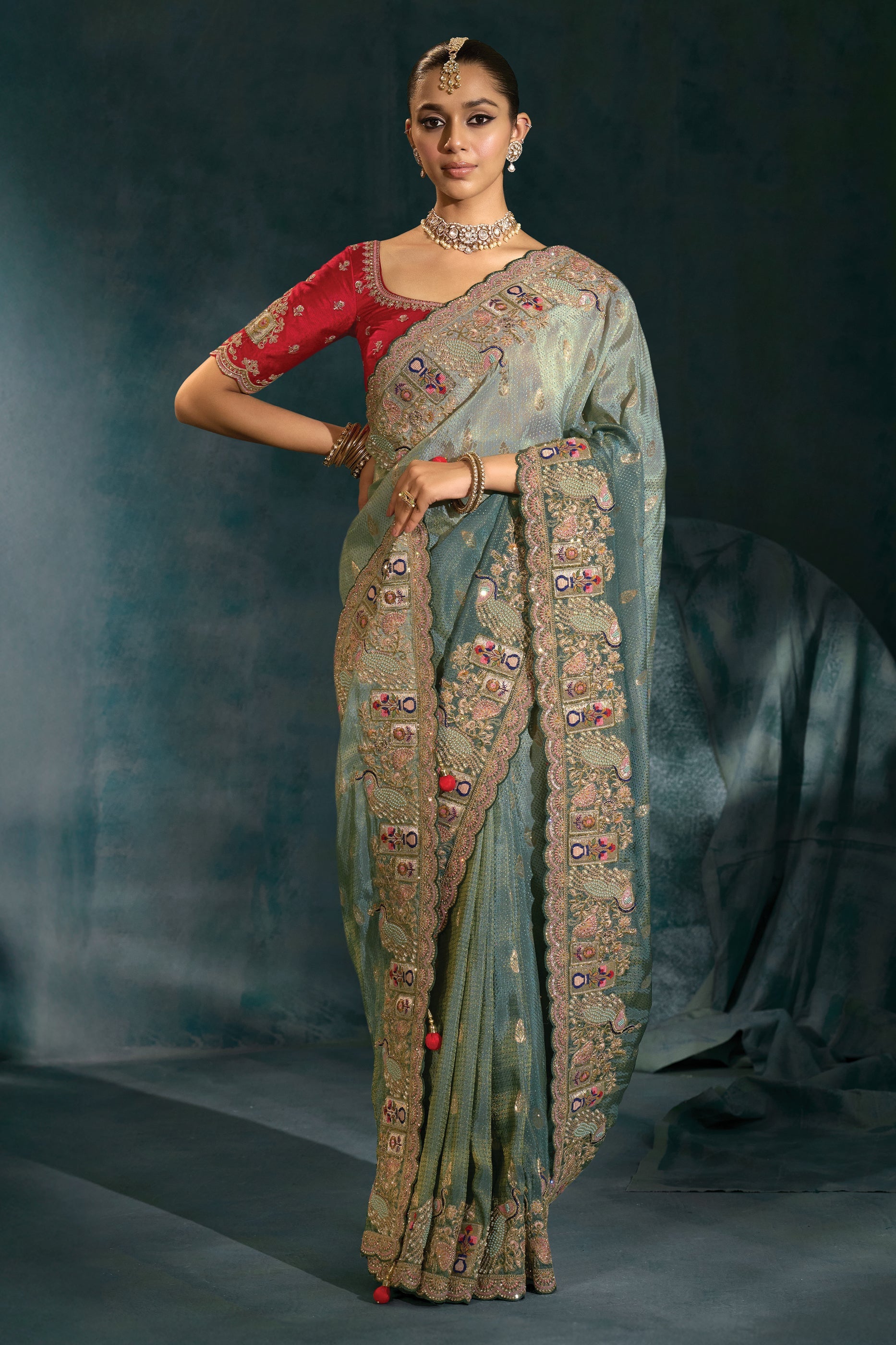 Grey Embroidered Crepe Silk Saree-SAR10395_4_SareeButa.com
