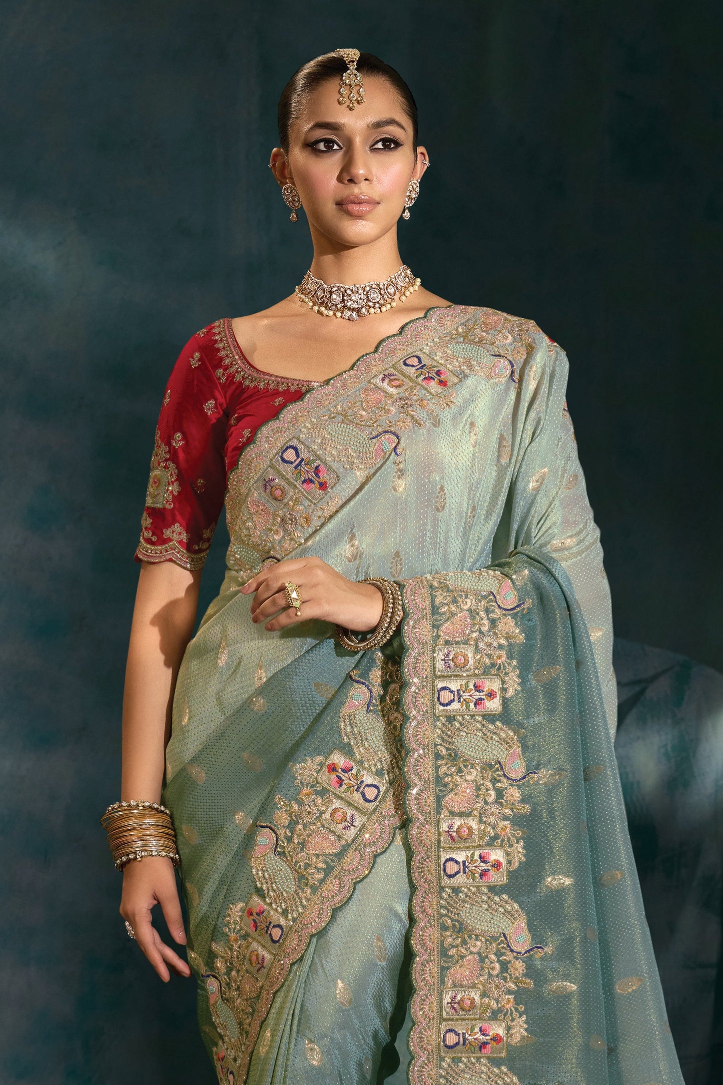 Grey Embroidered Crepe Silk Saree-SAR10395_5_SareeButa.com