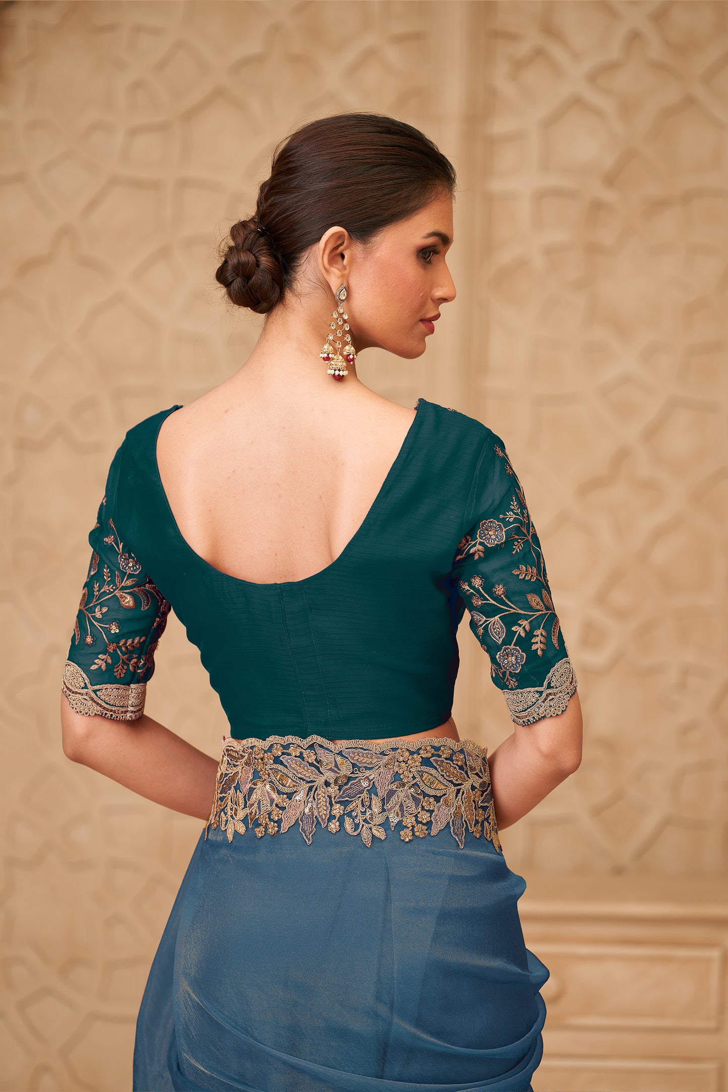 Grey Embroidered Georgette Silk Saree-SAR12477_4_SareeButa.com