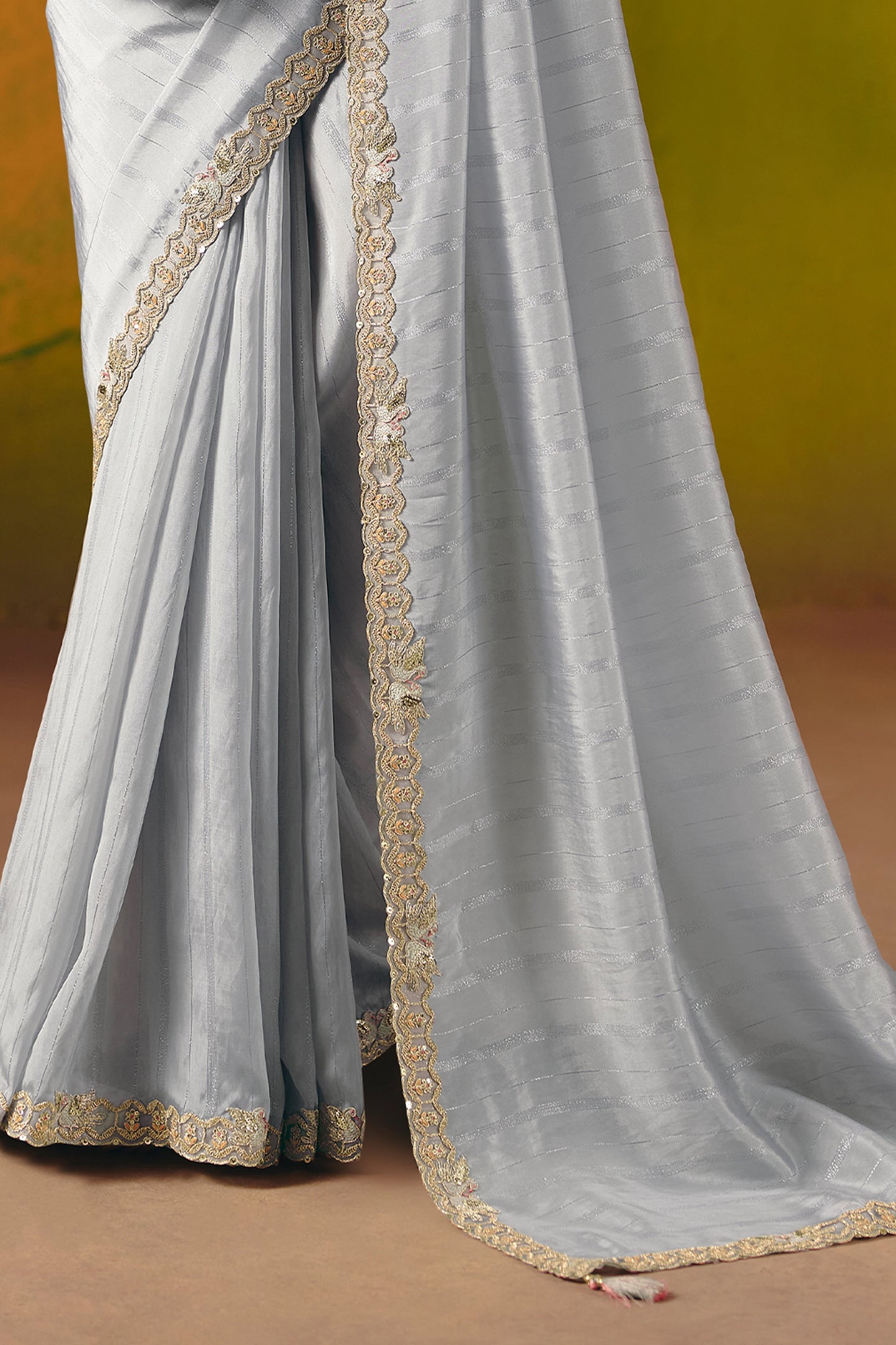 Grey Embroidered Jacquard Silk Saree-SAR12094_4_SareeButa.com