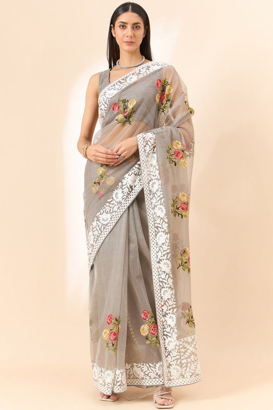 grey-embroidered-organza-saree-zb131087_1_SareeButa.com