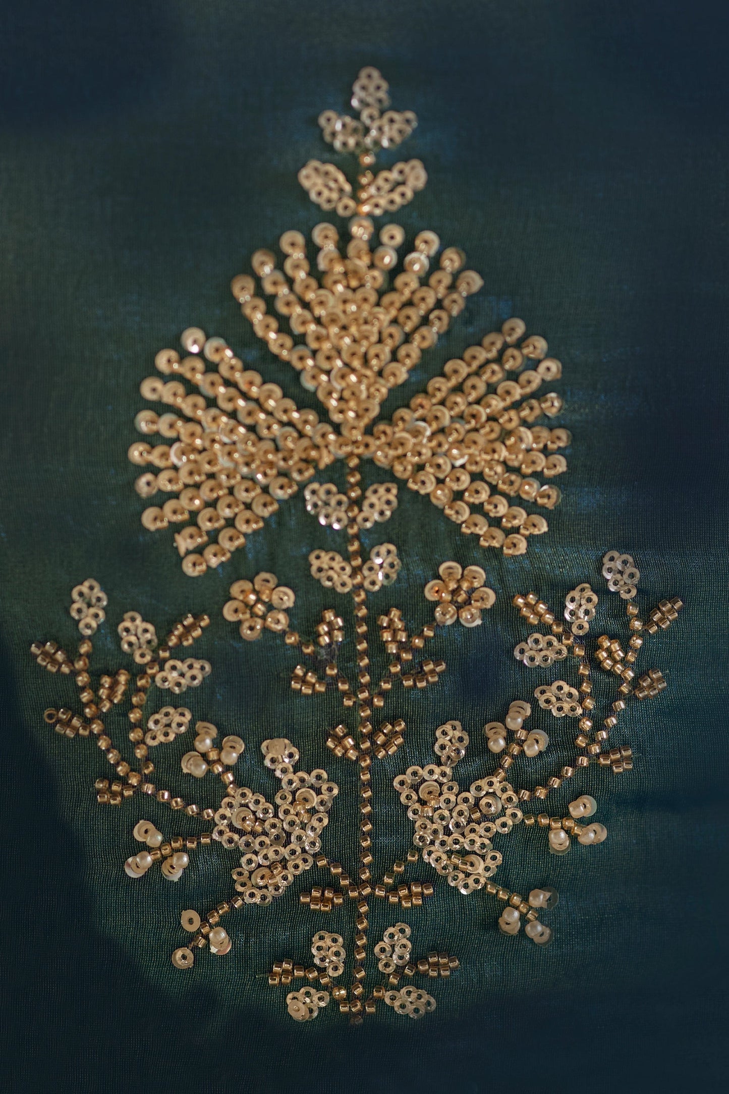 Grey Embroidered Satin Organza Saree-SAR11042_4_SareeButa.com