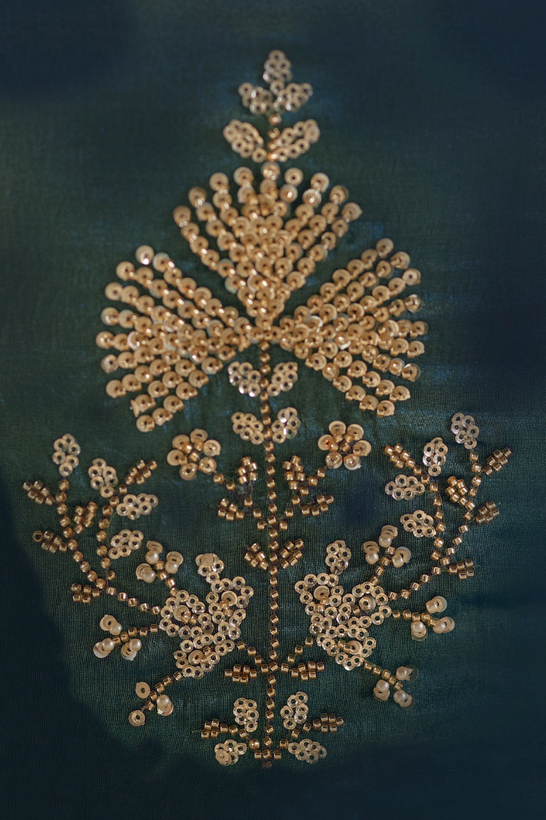 Grey Embroidered Satin Organza Saree-SAR11042_4_SareeButa.com