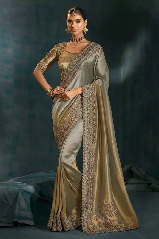 Grey Embroidered Silk Saree-SAR10391_1_SareeButa.com