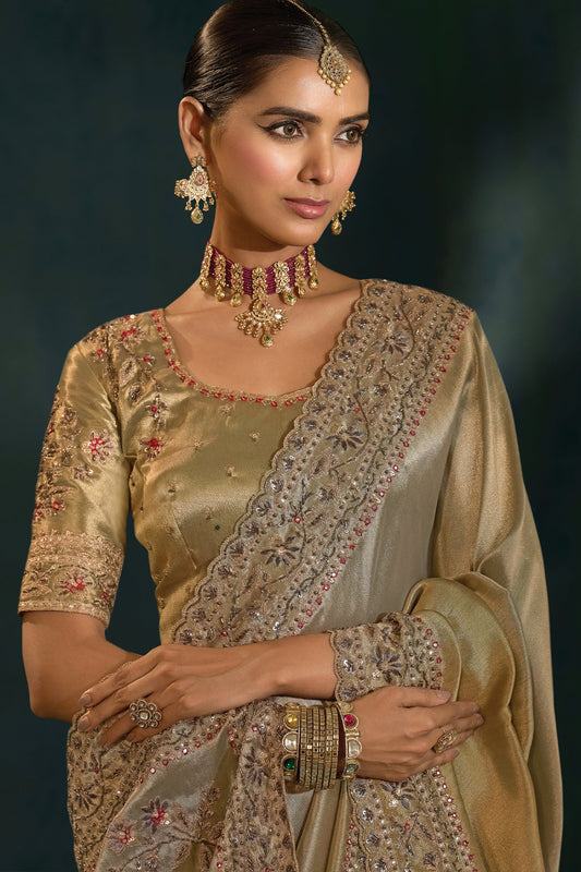 Grey Embroidered Silk Saree-SAR10391_2_SareeButa.com