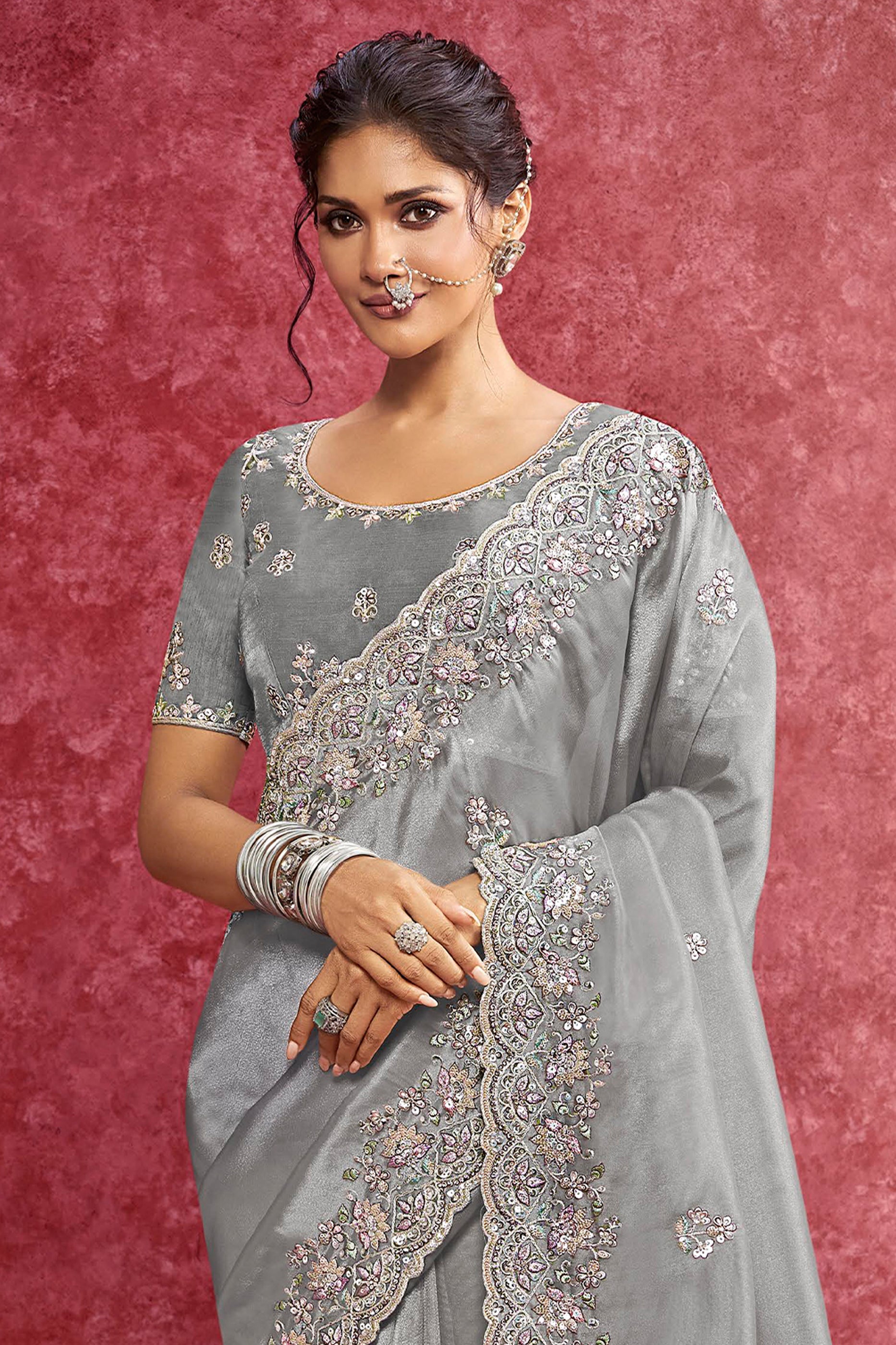 Grey Embroidered Tissue Silk Saree-SAR10278_3_SareeButa.com