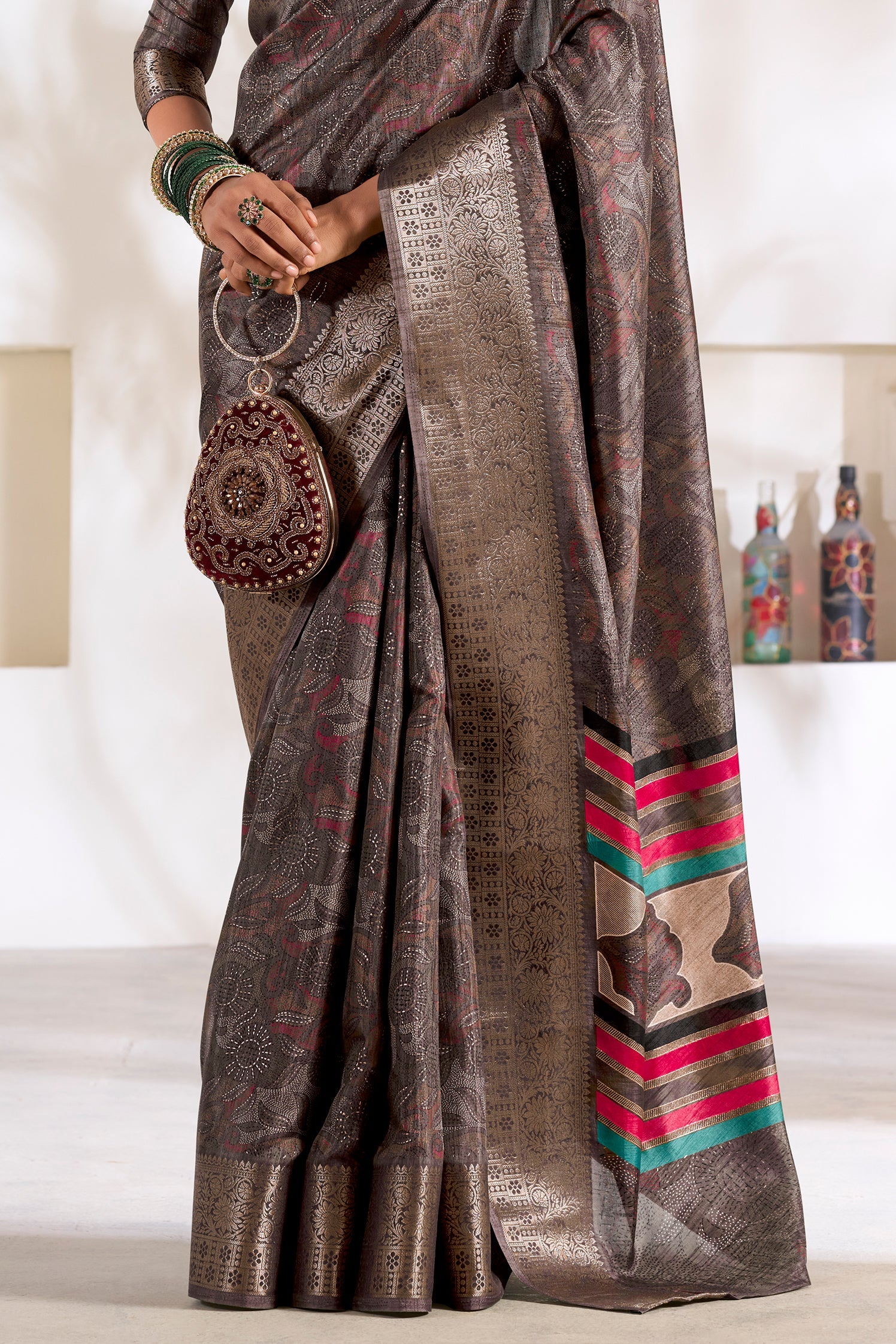 Grey Printed Silk Saree-ZB133768_4_SareeButa.com