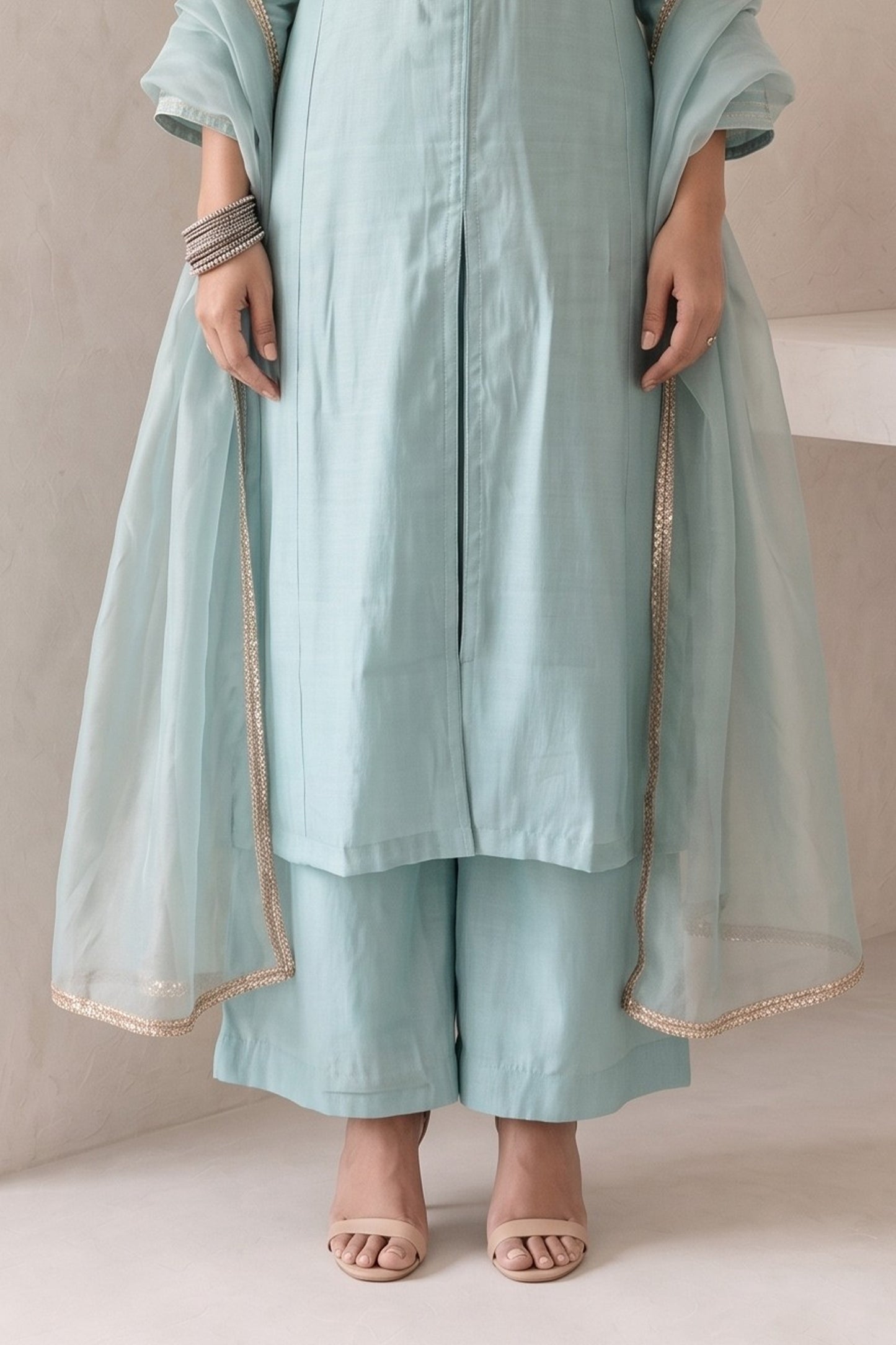 Grey Readymade Embroidered Palazzo Suit-SAR13050_6_SareeButa.com