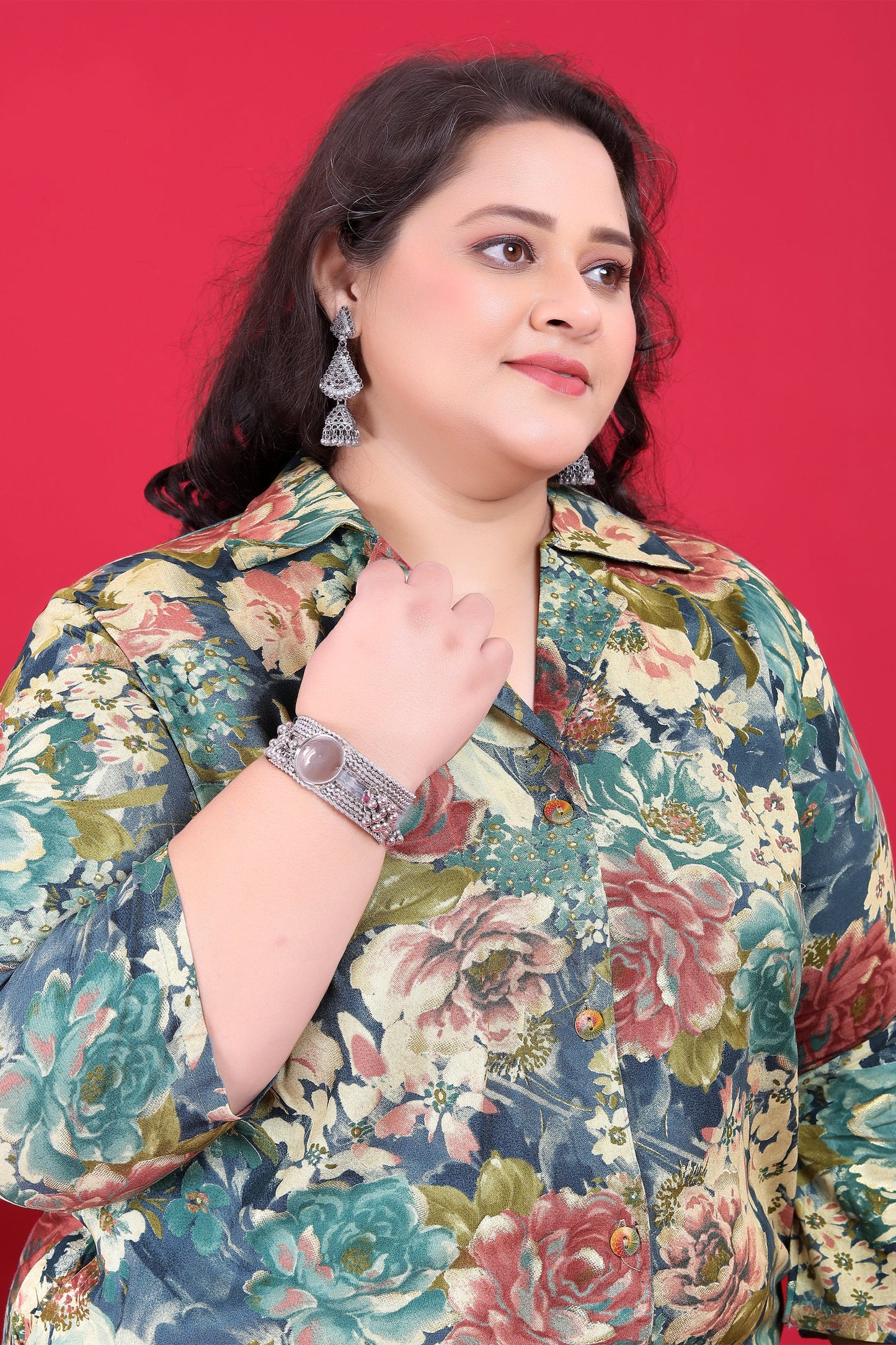 Grey Readymade Rayon Co Ord Set-SAR11775_3_SareeButa.com